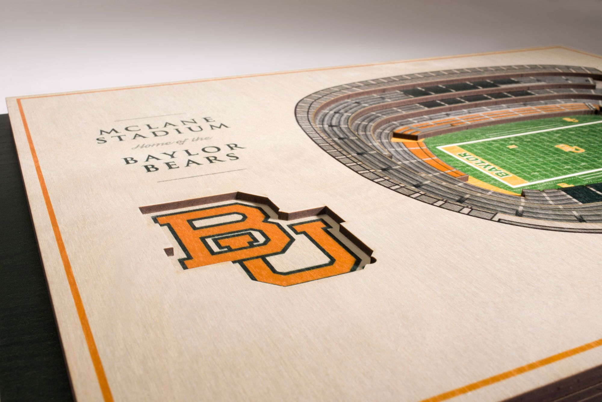 YouTheFan Baylor Bears 5-Layer StadiumViews 3D Wall Art product image