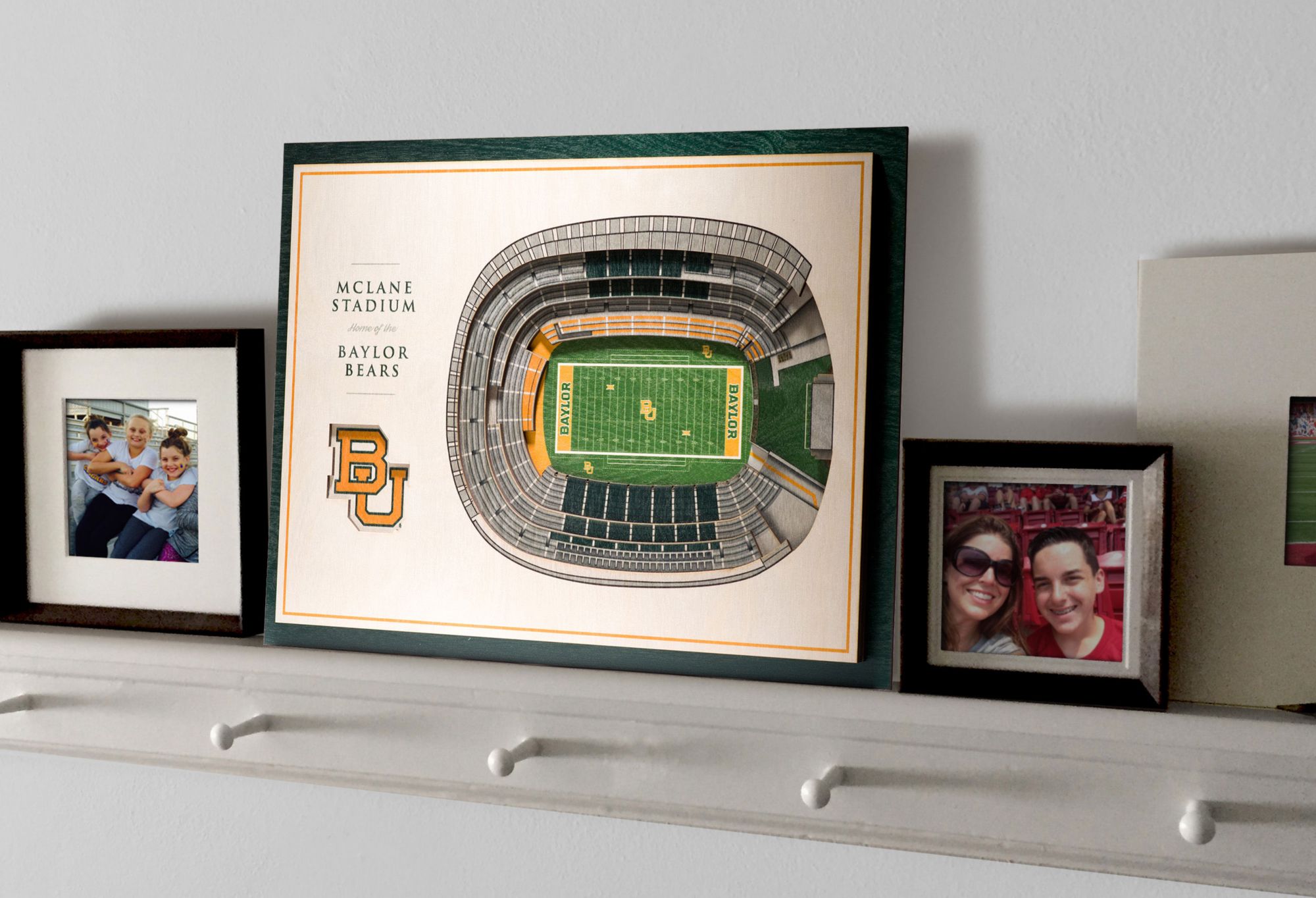 YouTheFan Baylor Bears 5-Layer StadiumViews 3D Wall Art product image