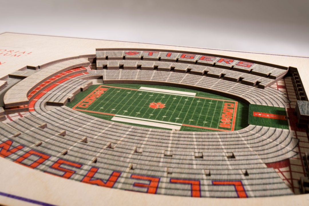 You The Fan Clemson Tigers 5 Layer Stadiumviews 3d Wall Art