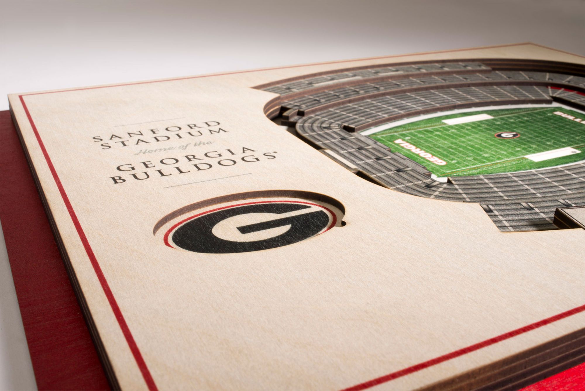 You the Fan Georgia Bulldogs 5-Layer StadiumViews 3D Wall Art