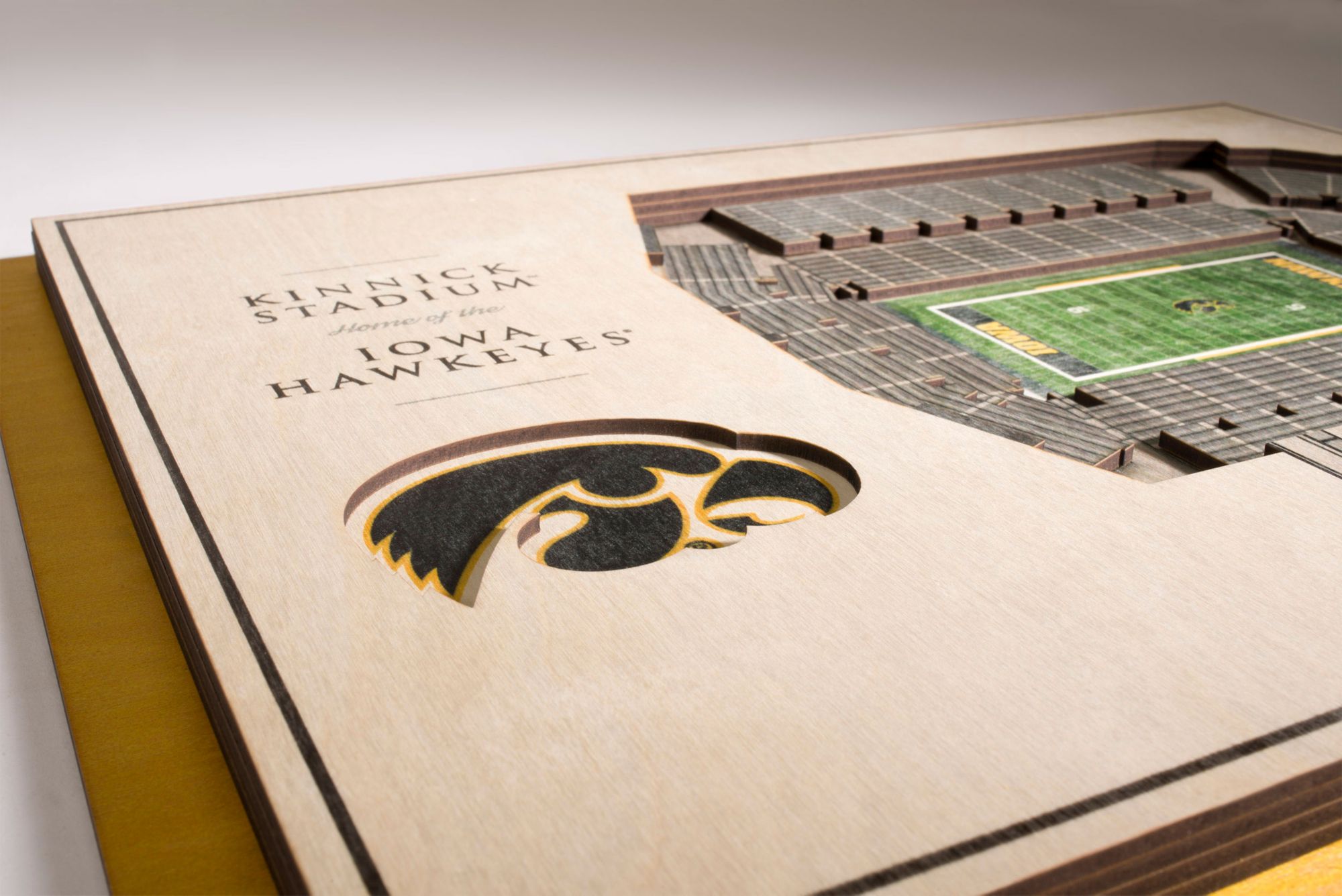 YouTheFan Iowa Hawkeyes 5-Layer StadiumViews 3D Wall Art product image