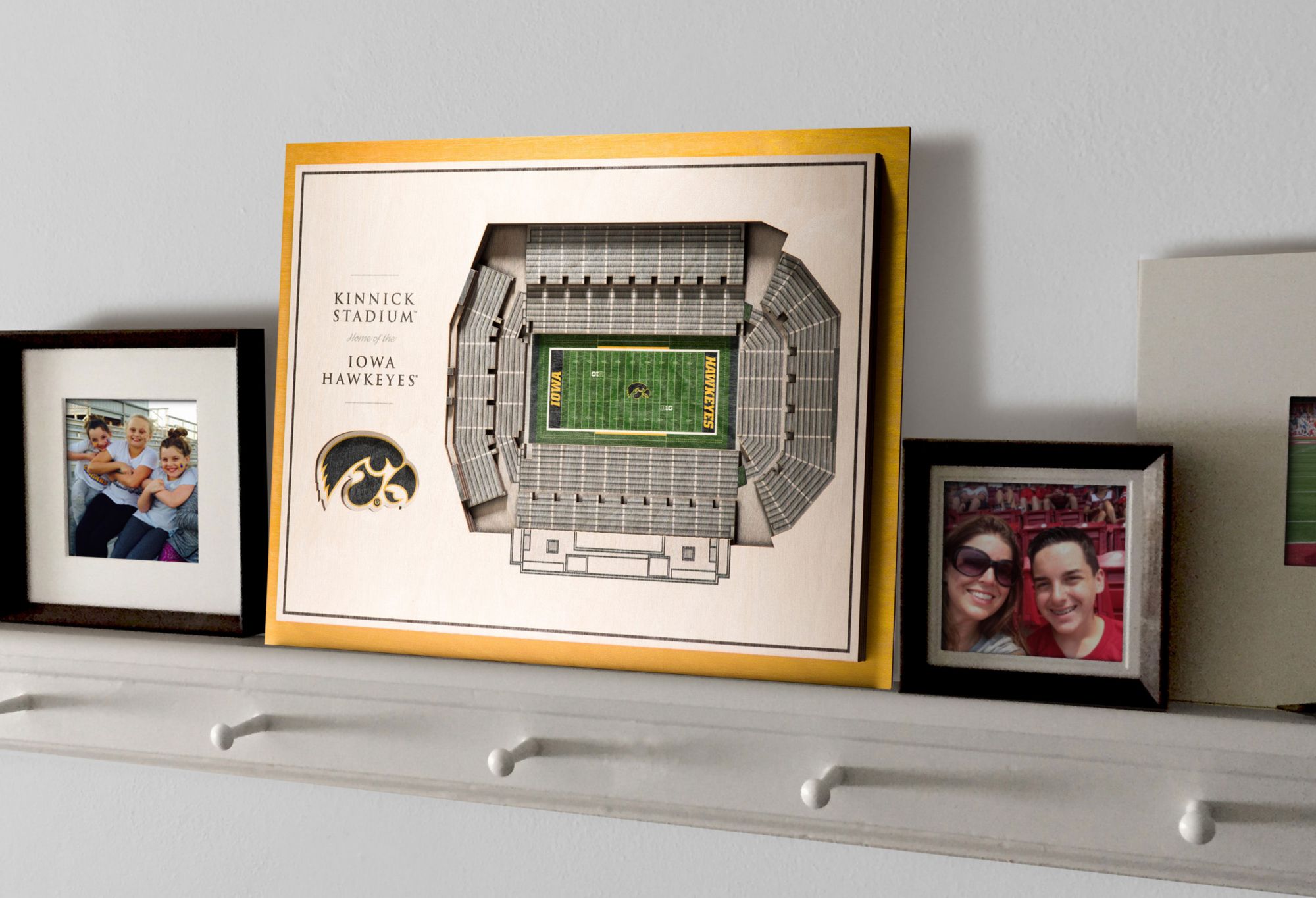YouTheFan Iowa Hawkeyes 5-Layer StadiumViews 3D Wall Art product image