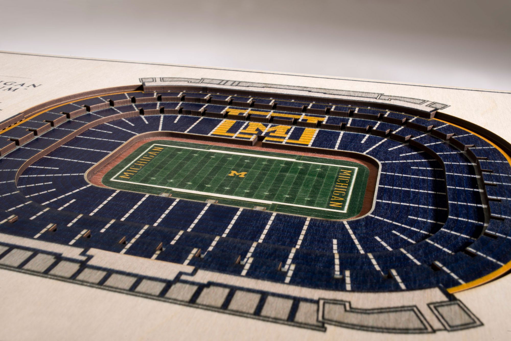 You the Fan Michigan Wolverines 5-Layer StadiumViews 3D Wall Art