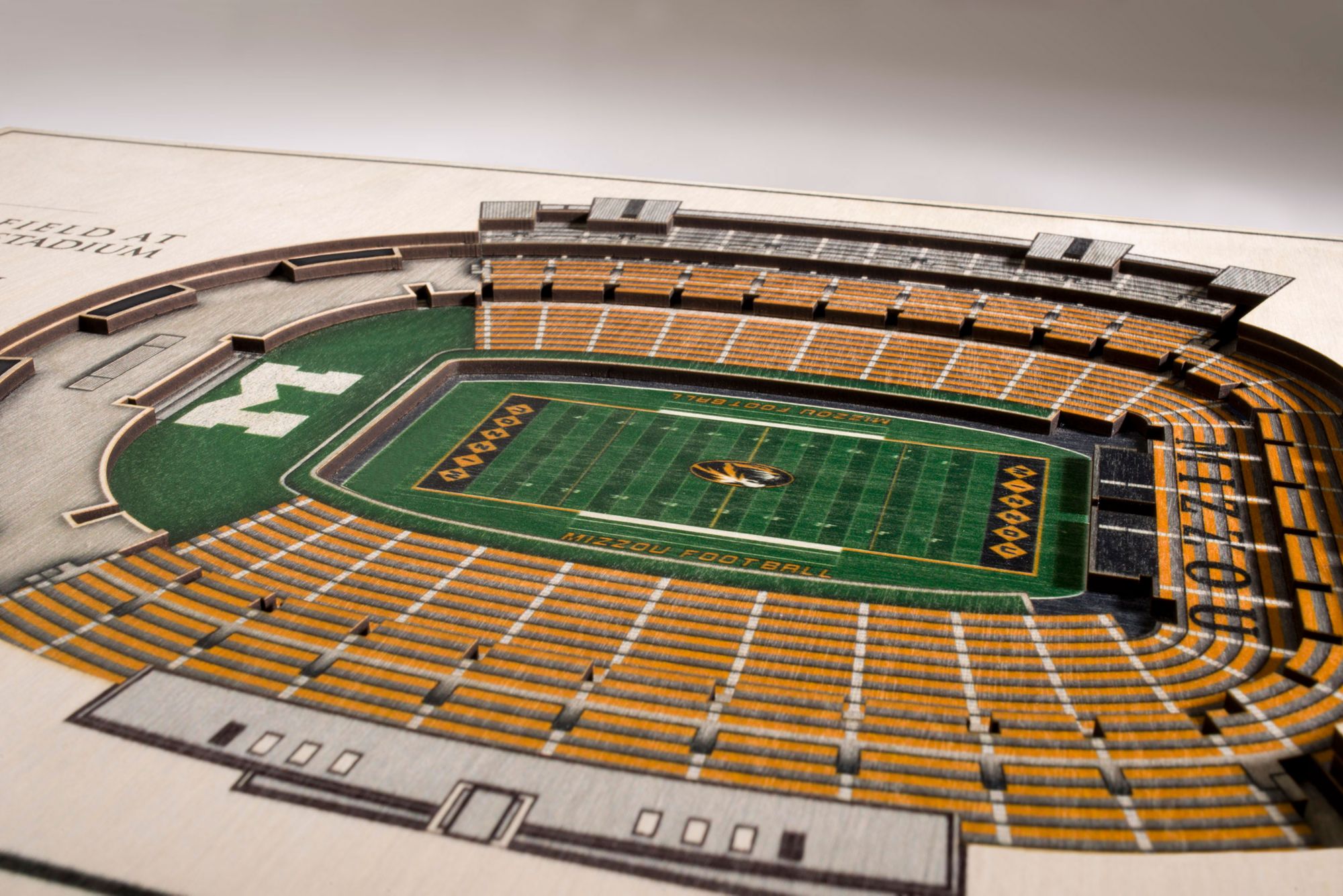 YouTheFan Missouri Tigers 5-Layer StadiumViews 3D Wall Art product image