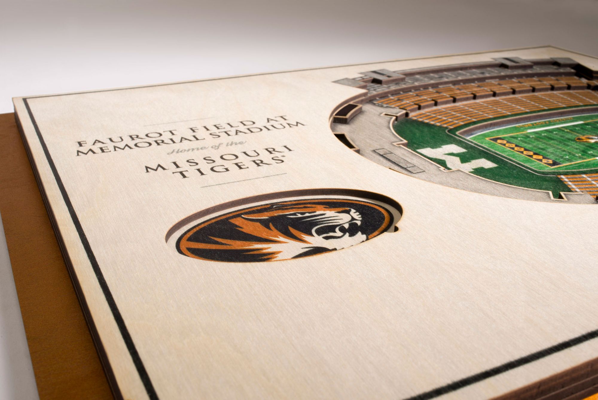 YouTheFan Missouri Tigers 5-Layer StadiumViews 3D Wall Art product image