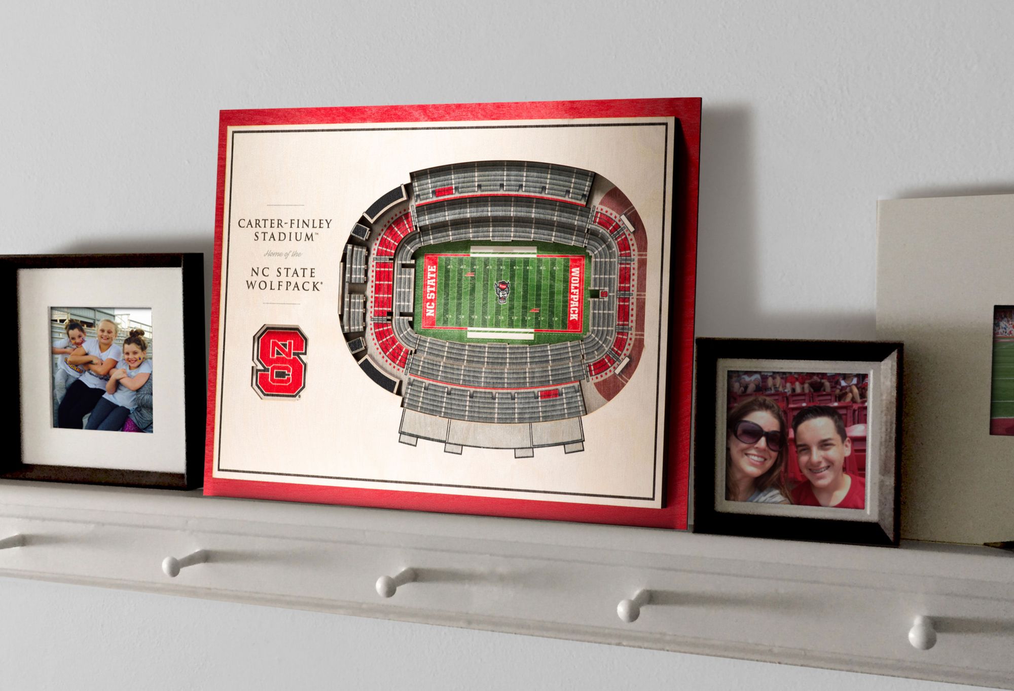 You the Fan North Carolina State Wolfpack 5-Layer StadiumViews 3D Wall Art