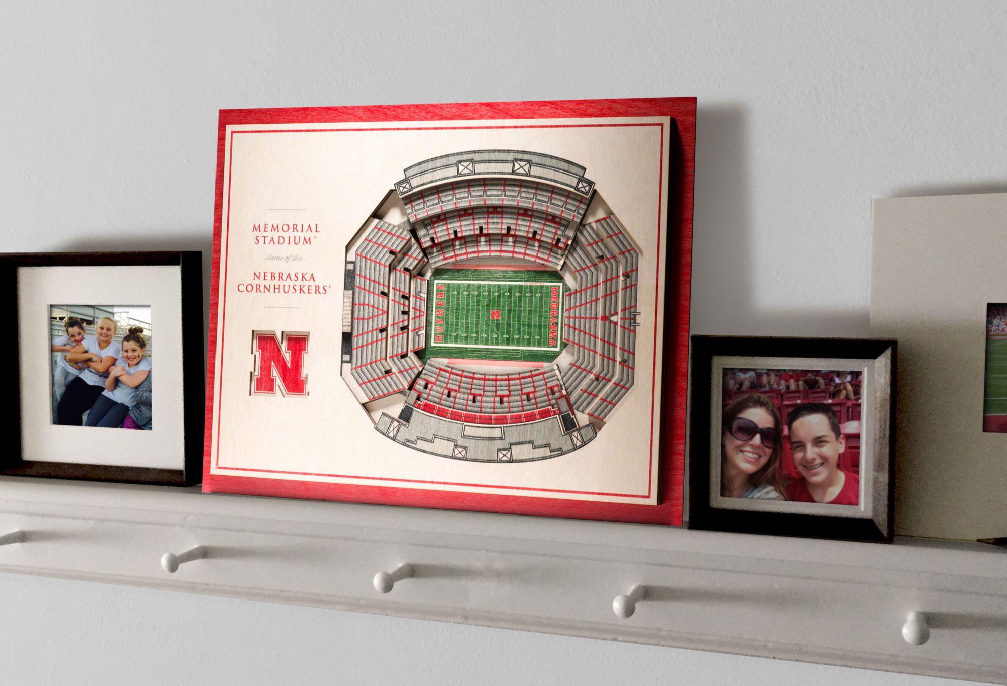 YouTheFan Nebraska Cornhuskers 5-Layer StadiumViews 3D Wall Art product image