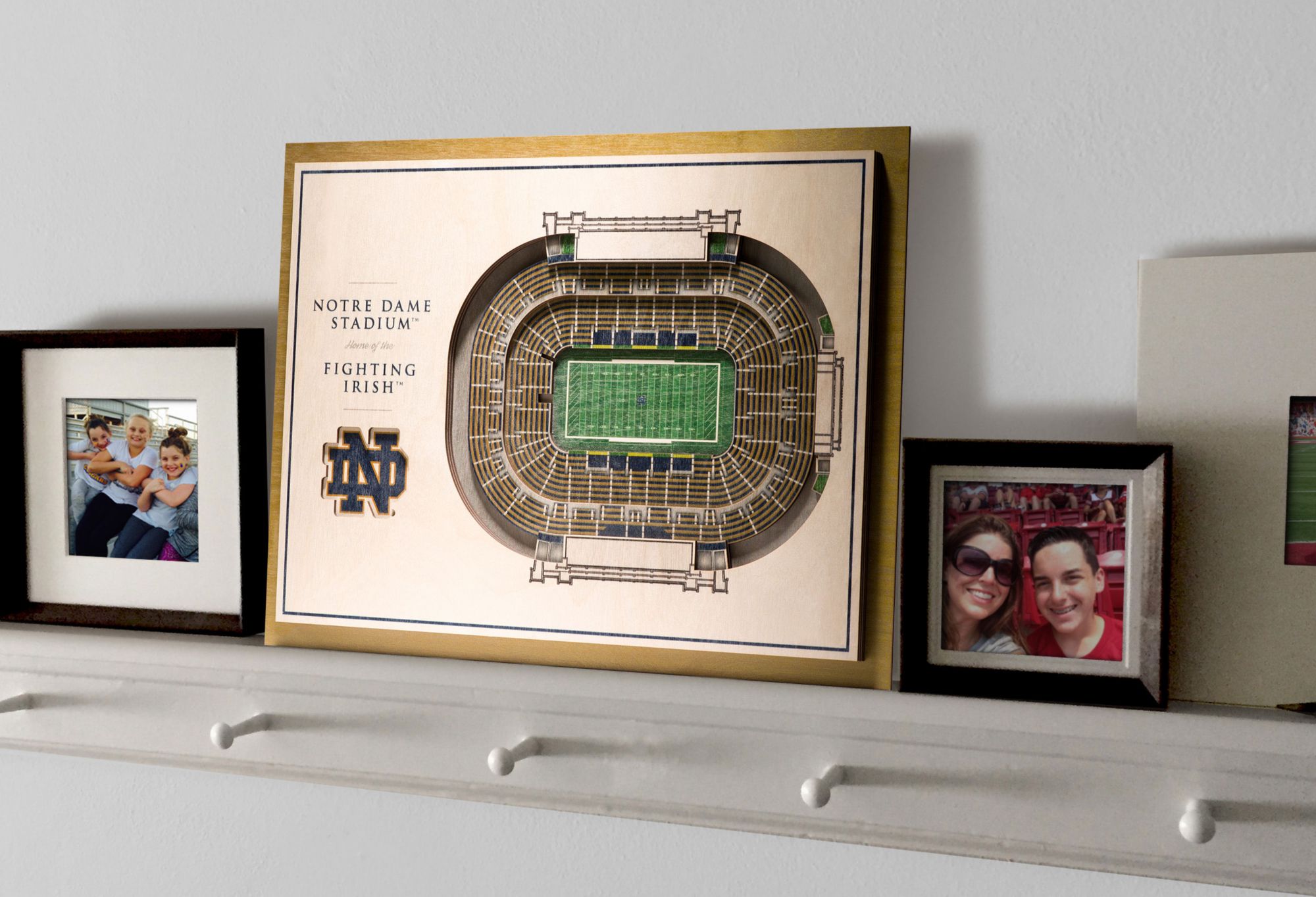 YouTheFan Notre Dame Fighting Irish 5-Layer StadiumViews 3D Wall Art product image