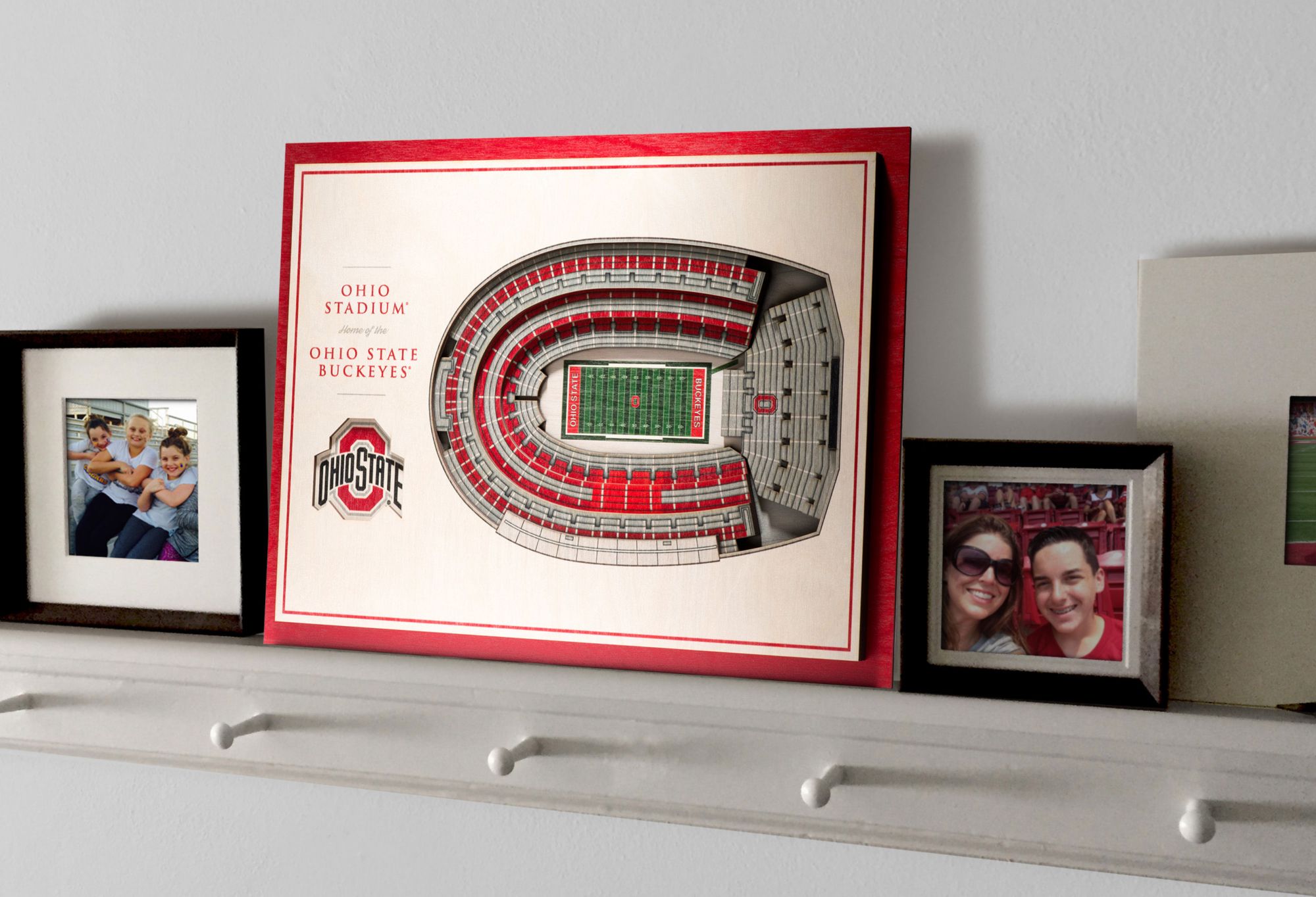 YouTheFan Ohio State Buckeyes 5-Layer StadiumViews 3D Wall Art product image