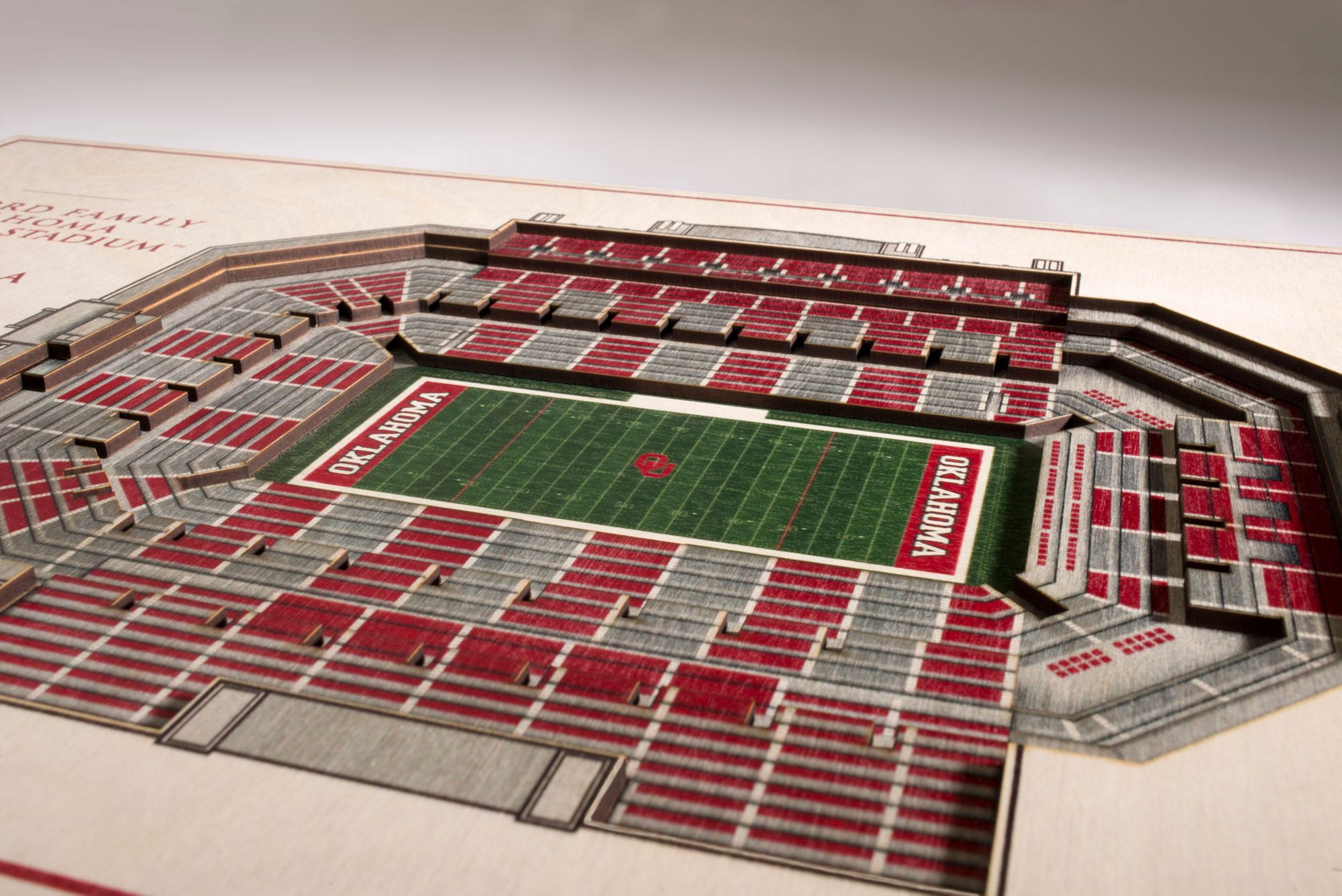 You the Fan Oklahoma Sooners 5-Layer StadiumViews 3D Wall Art