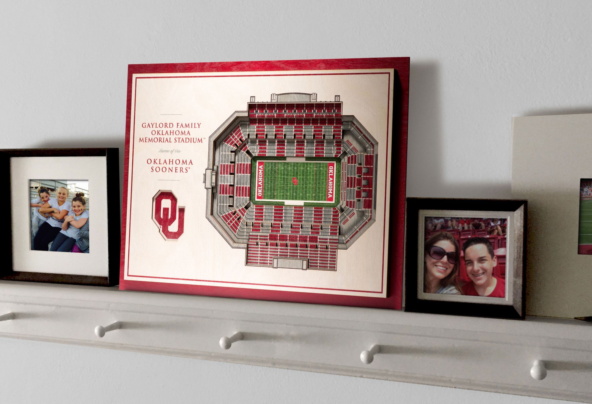 You the Fan Oklahoma Sooners 5-Layer StadiumViews 3D Wall Art