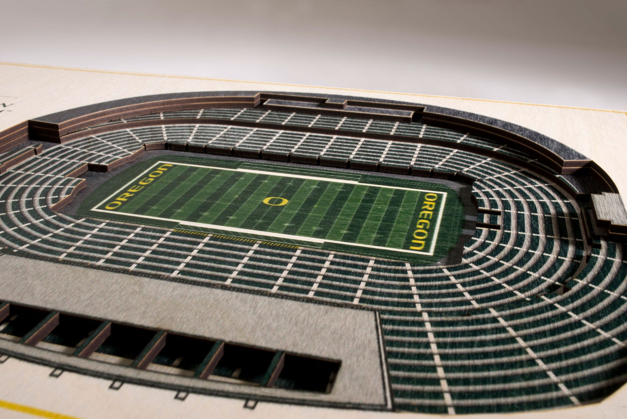 YouTheFan Oregon Ducks 5-Layer StadiumViews 3D Wall Art product image