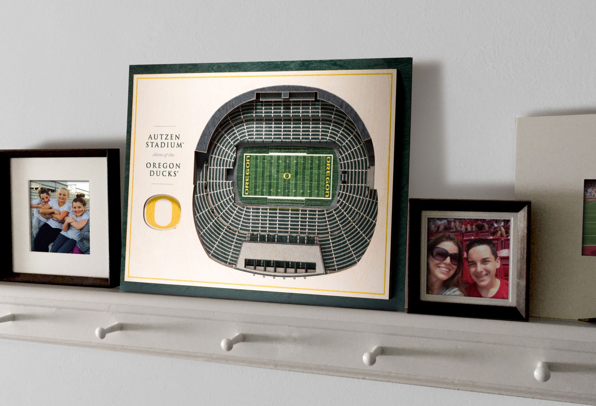 YouTheFan Oregon Ducks 5-Layer StadiumViews 3D Wall Art product image