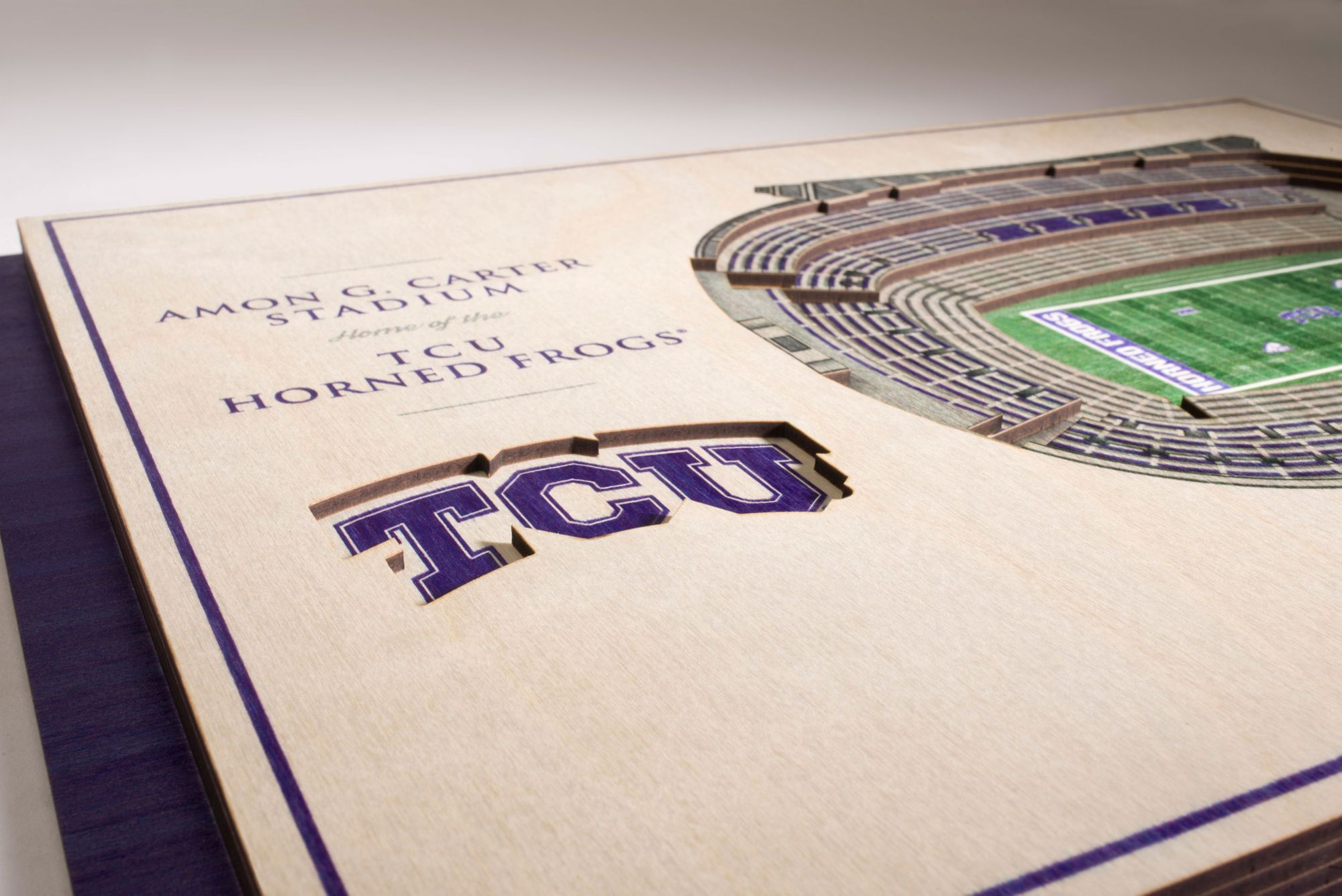 YouTheFan TCU Horned Frogs 5-Layer StadiumViews 3D Wall Art product image