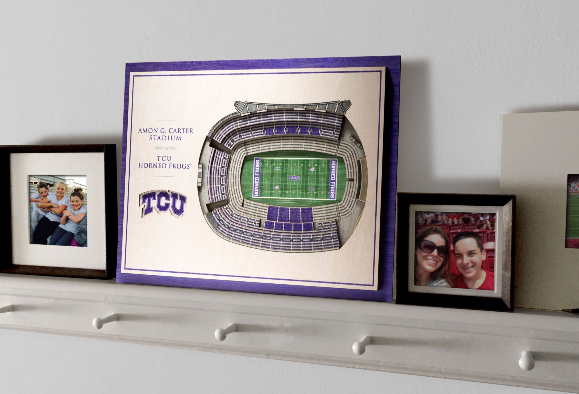 YouTheFan TCU Horned Frogs 5-Layer StadiumViews 3D Wall Art product image