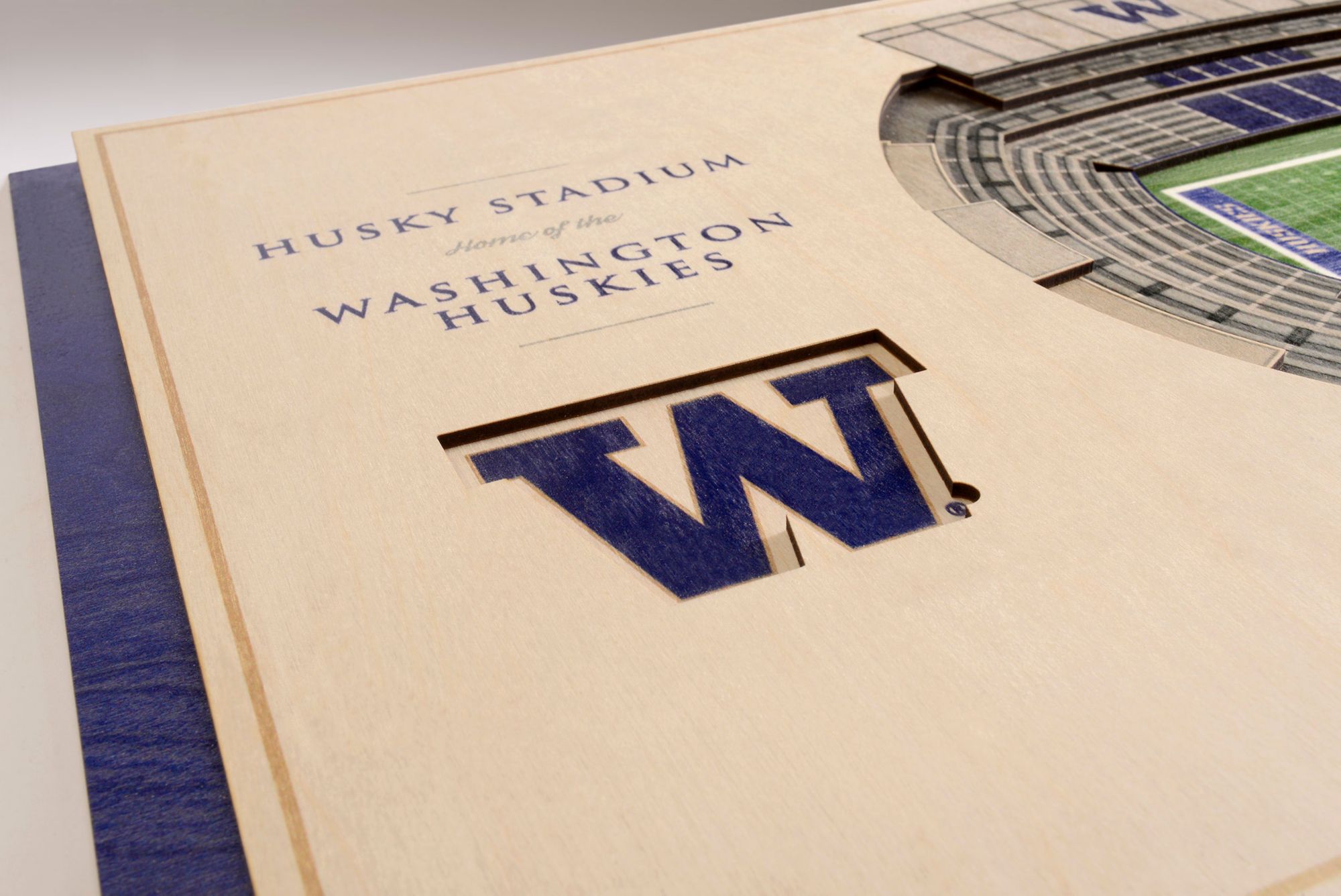 YouTheFan Washington Huskies 5-Layer StadiumViews 3D Wall Art product image