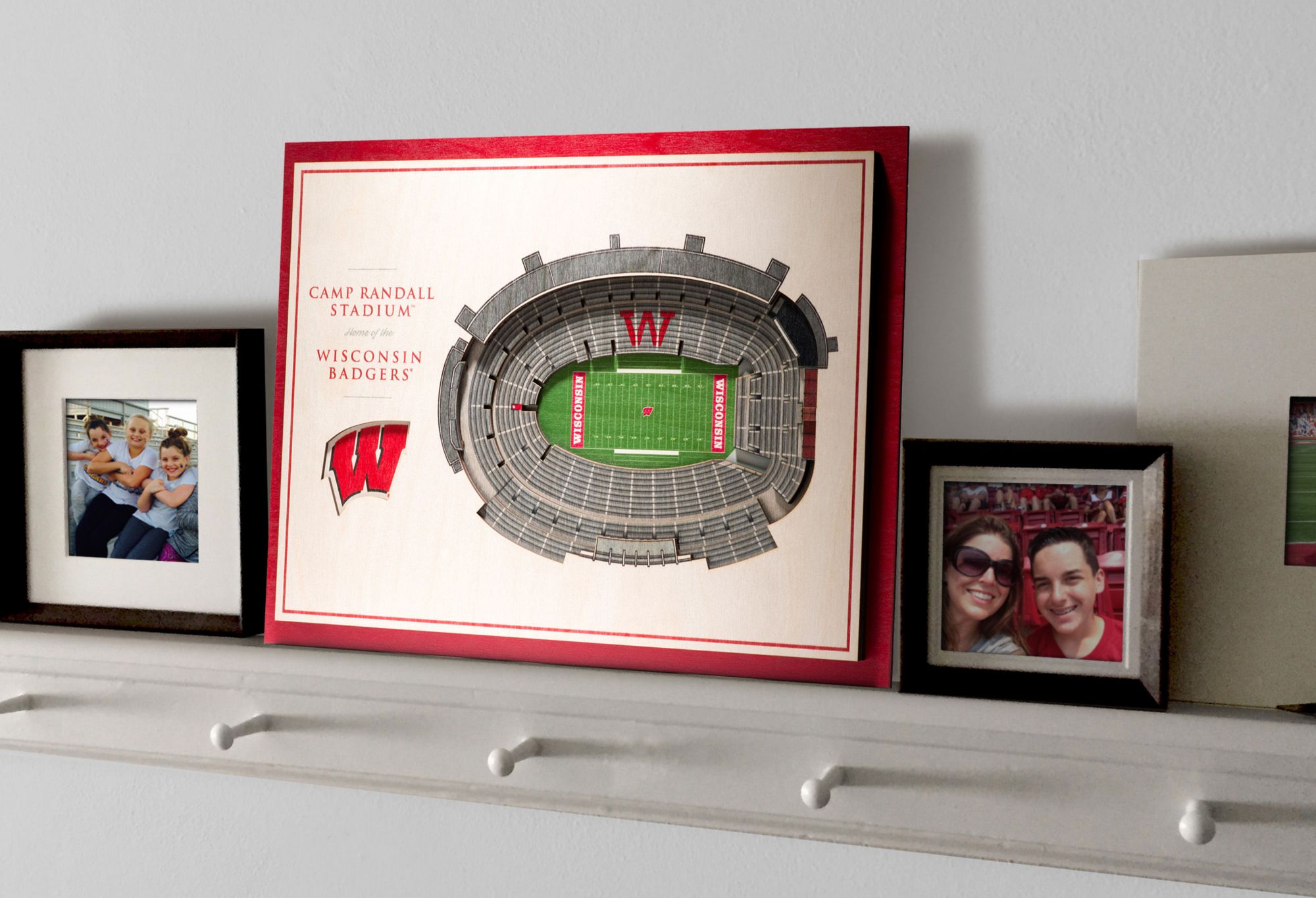 You the Fan Wisconsin Badgers 5-Layer StadiumViews 3D Wall Art