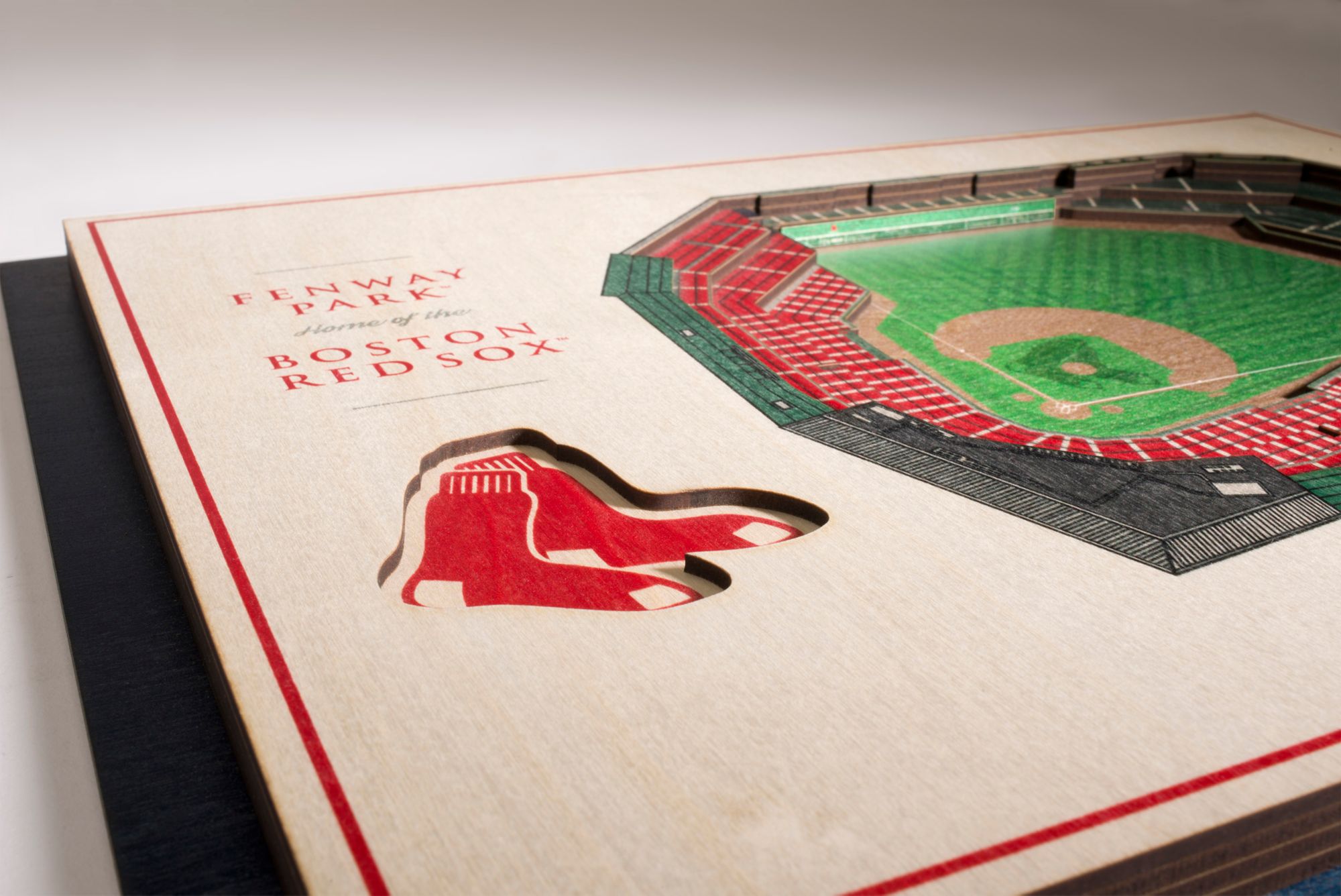 YouTheFan Boston Red Sox 5-Layer StadiumViews 3D Wall Art product image