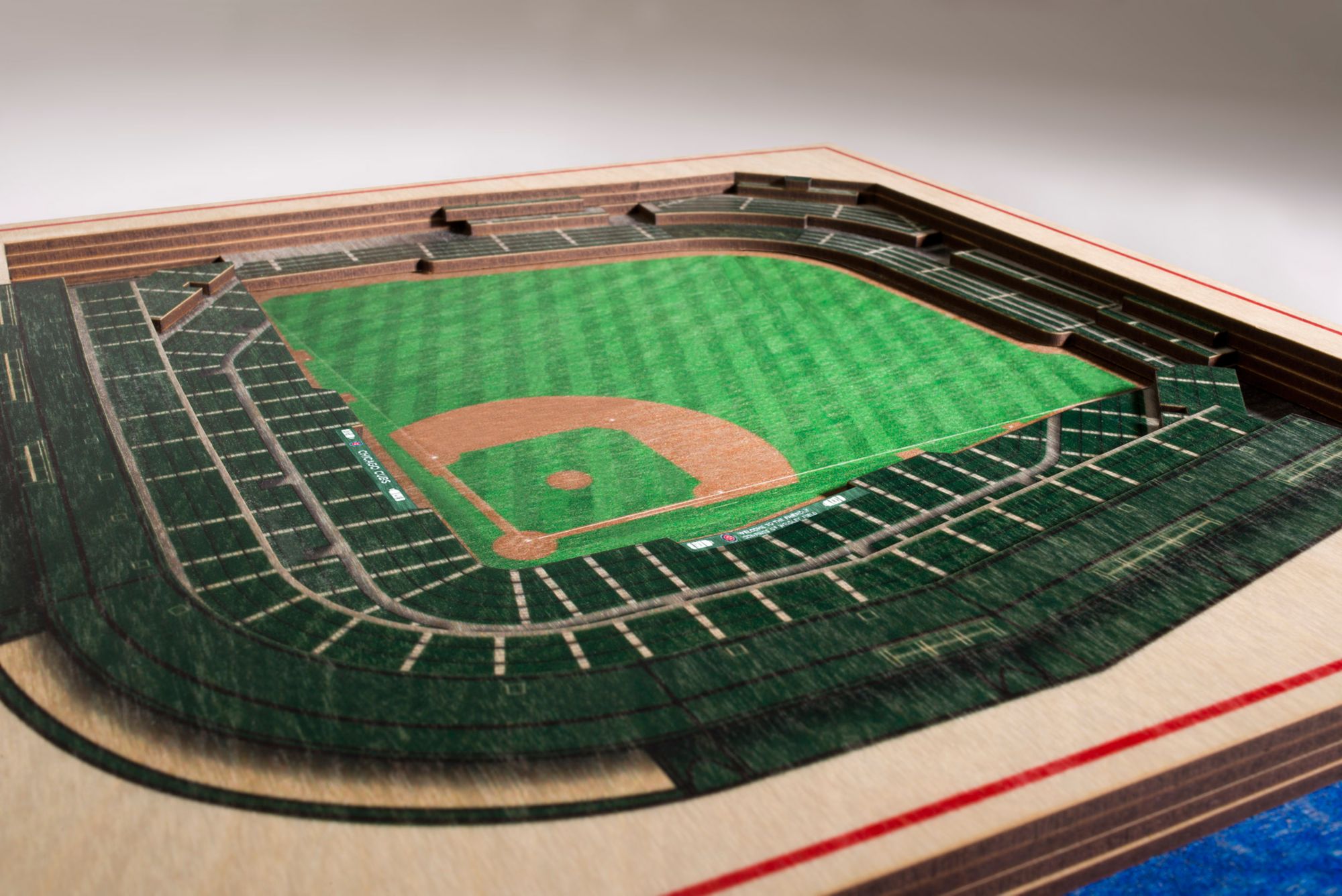 YouTheFan Chicago Cubs 5-Layer StadiumViews 3D Wall Art product image