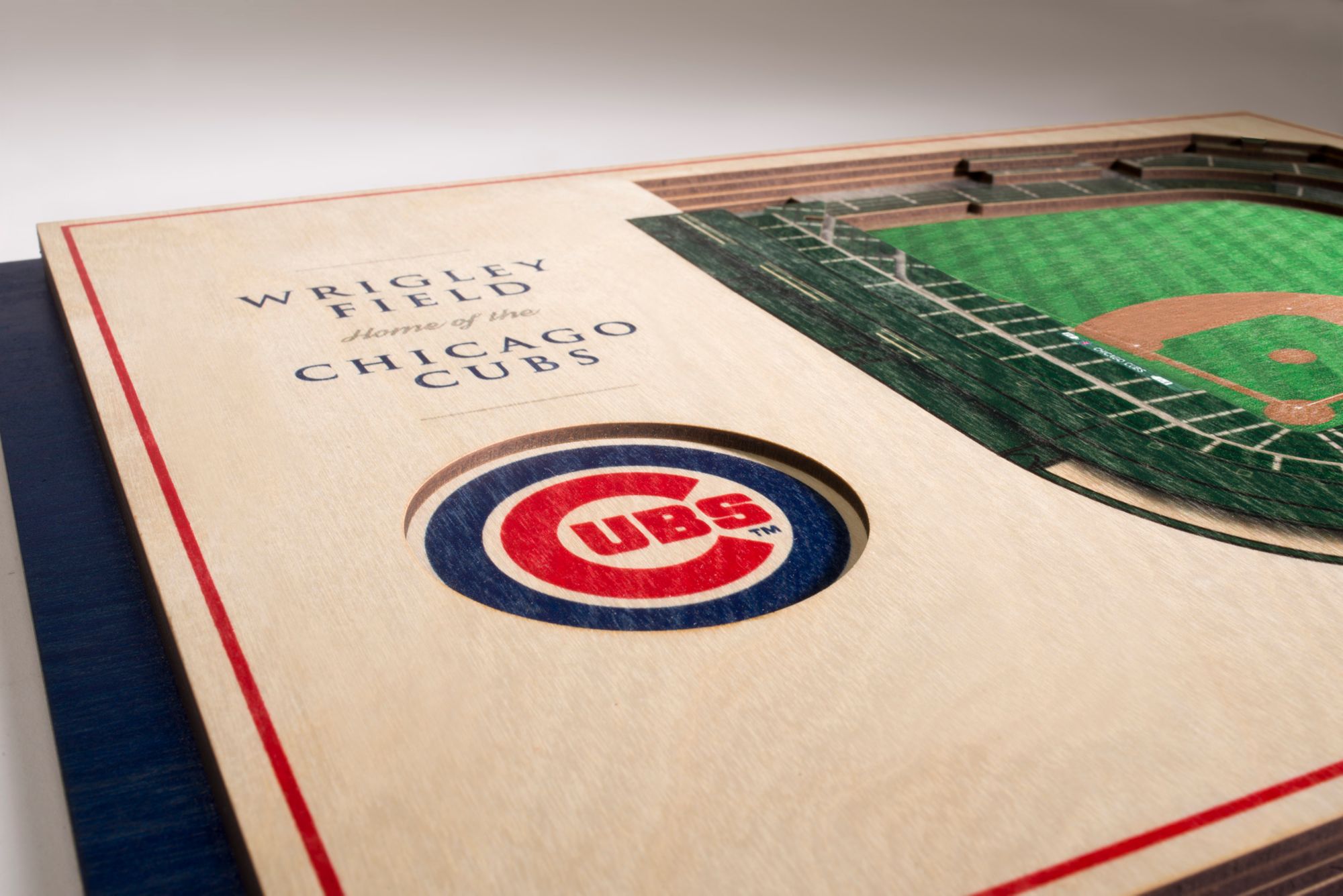 YouTheFan Chicago Cubs 5-Layer StadiumViews 3D Wall Art product image