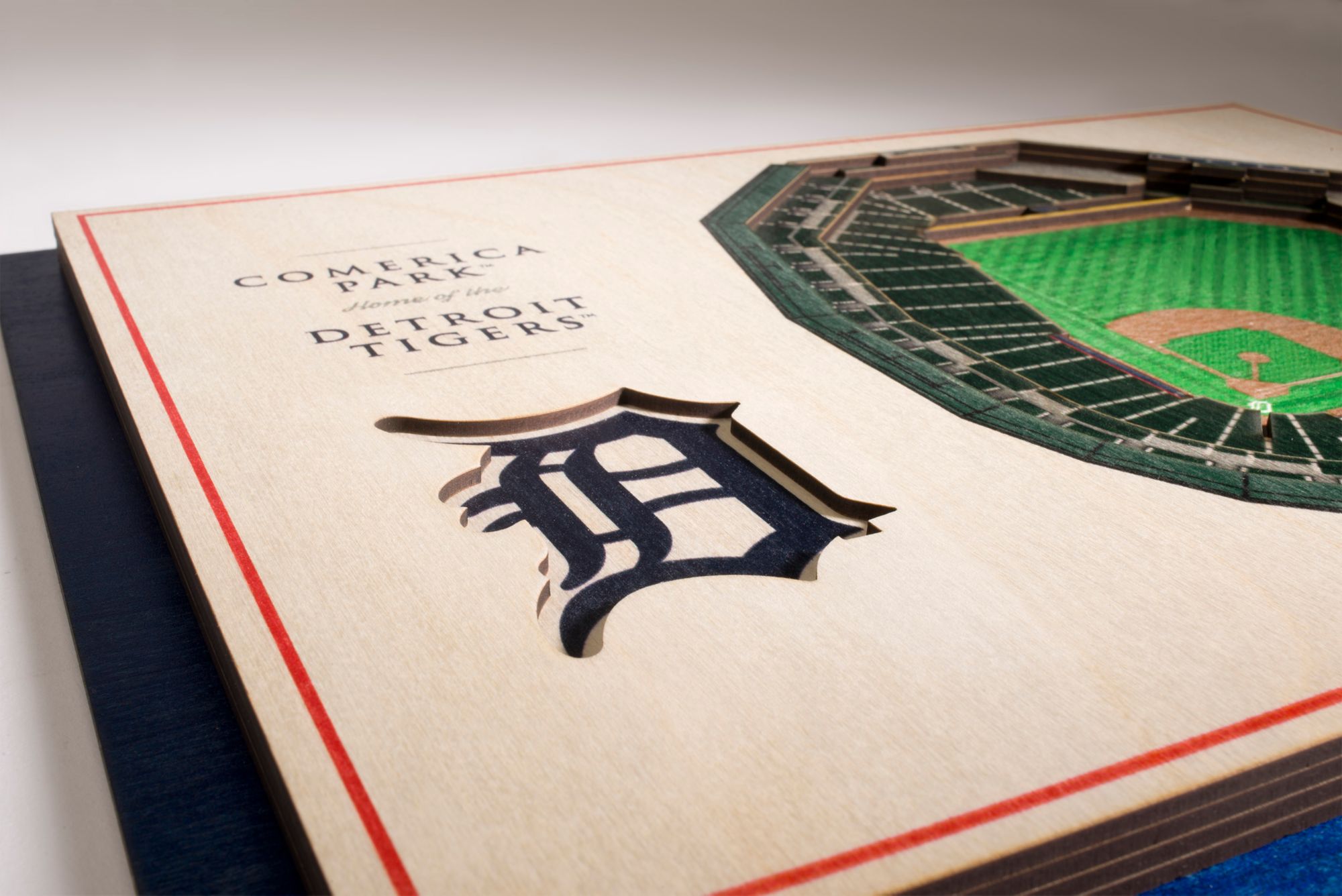YouTheFan Detroit Tigers 5-Layer StadiumViews 3D Wall Art product image