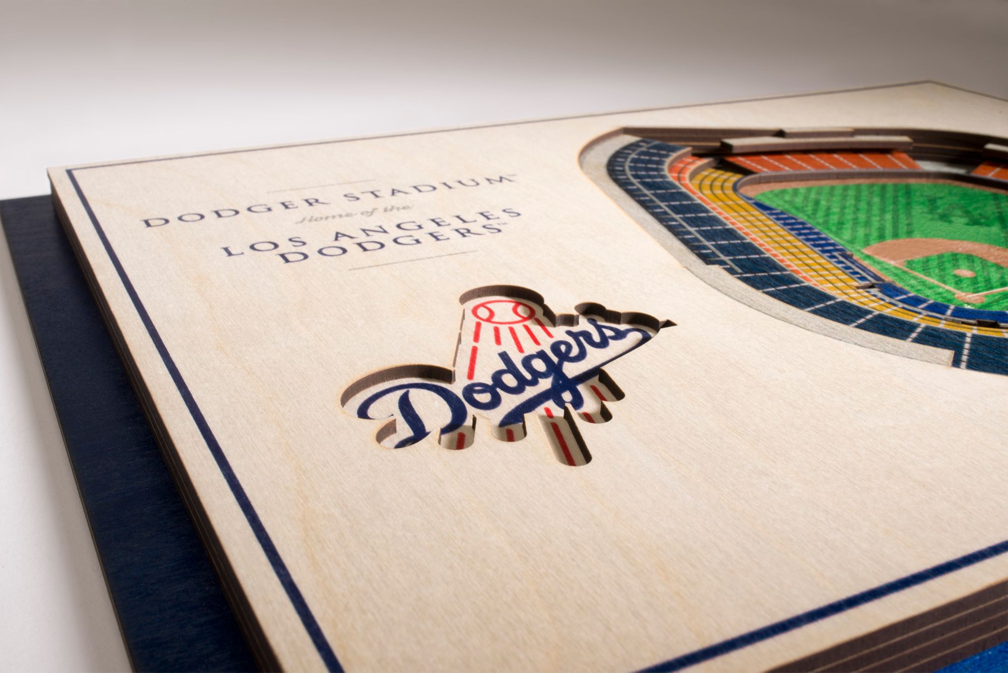 YouTheFan Los Angeles Dodgers 5-Layer StadiumViews 3D Wall Art product image