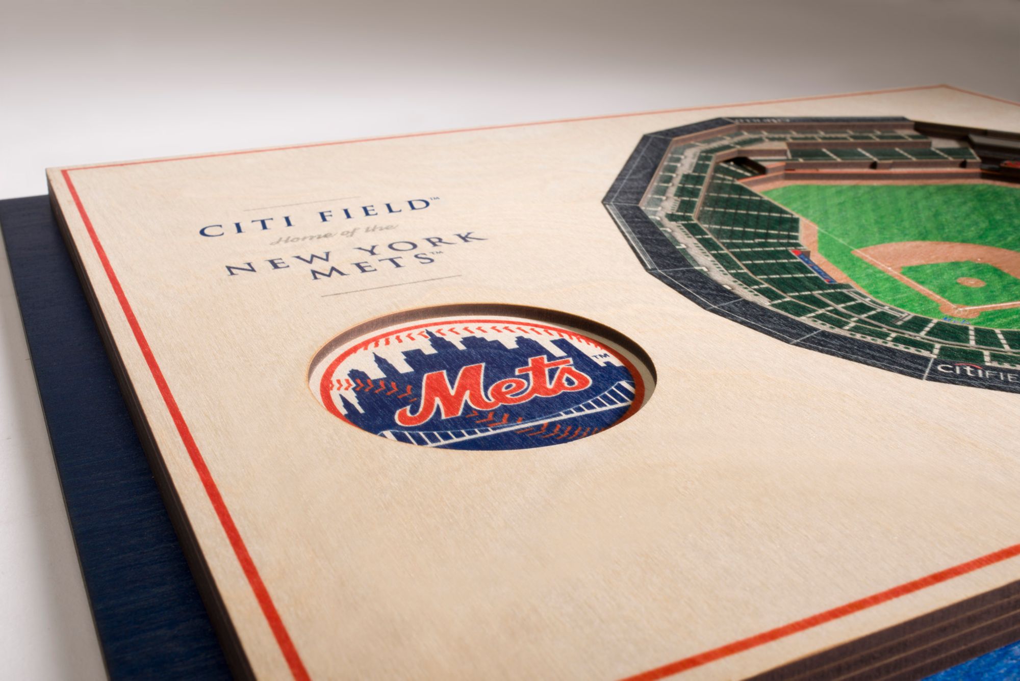 YouTheFan New York Mets 5-Layer StadiumViews 3D Wall Art product image