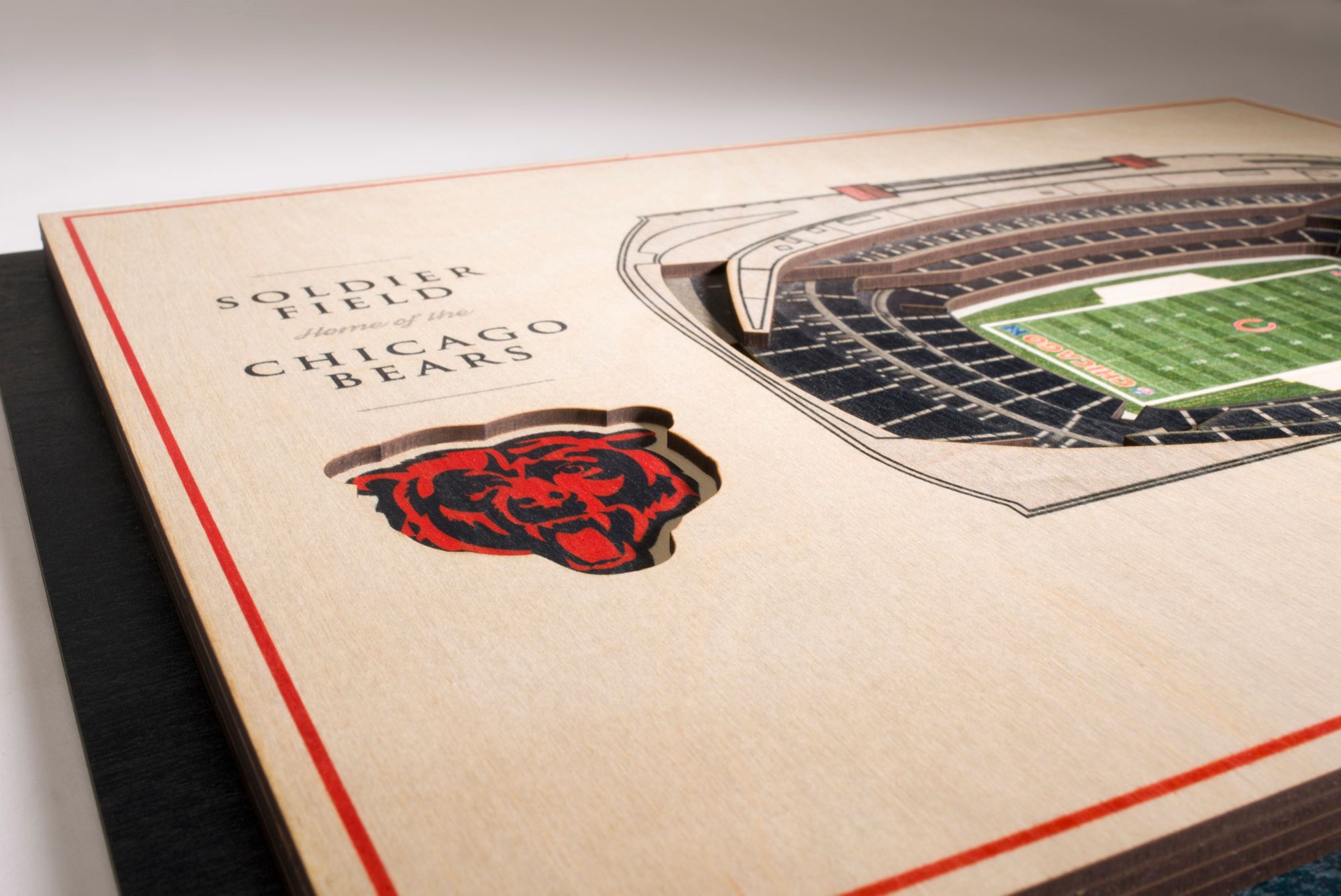 YouTheFan Chicago Bears 5-Layer StadiumViews 3D Wall Art product image