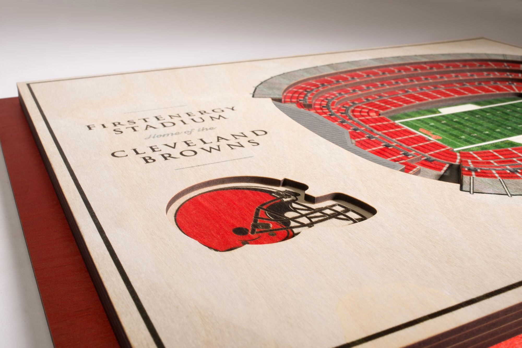 YouTheFan Cleveland Browns 5-Layer StadiumViews 3D Wall Art product image