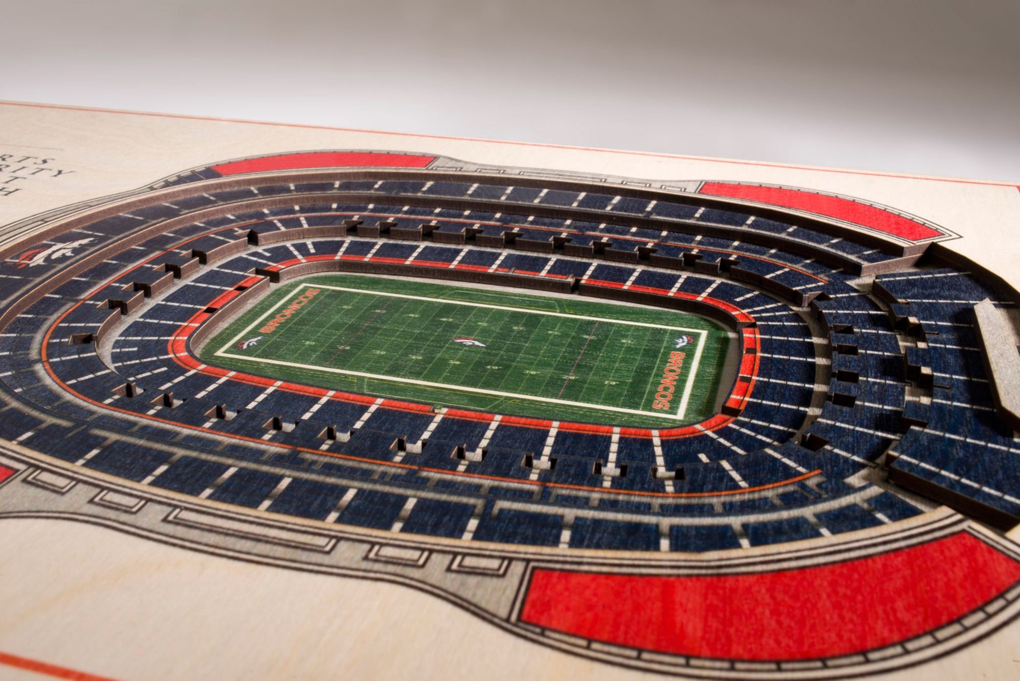 YouTheFan Denver Broncos 5-Layer StadiumViews 3D Wall Art product image