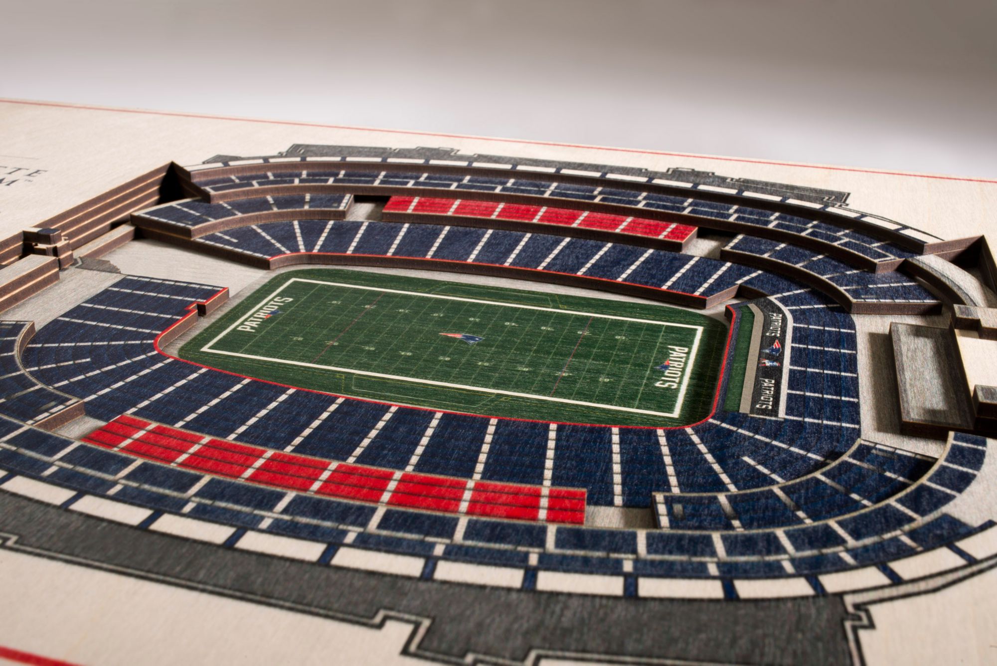 YouTheFan New England Patriots 5-Layer StadiumViews 3D Wall Art product image