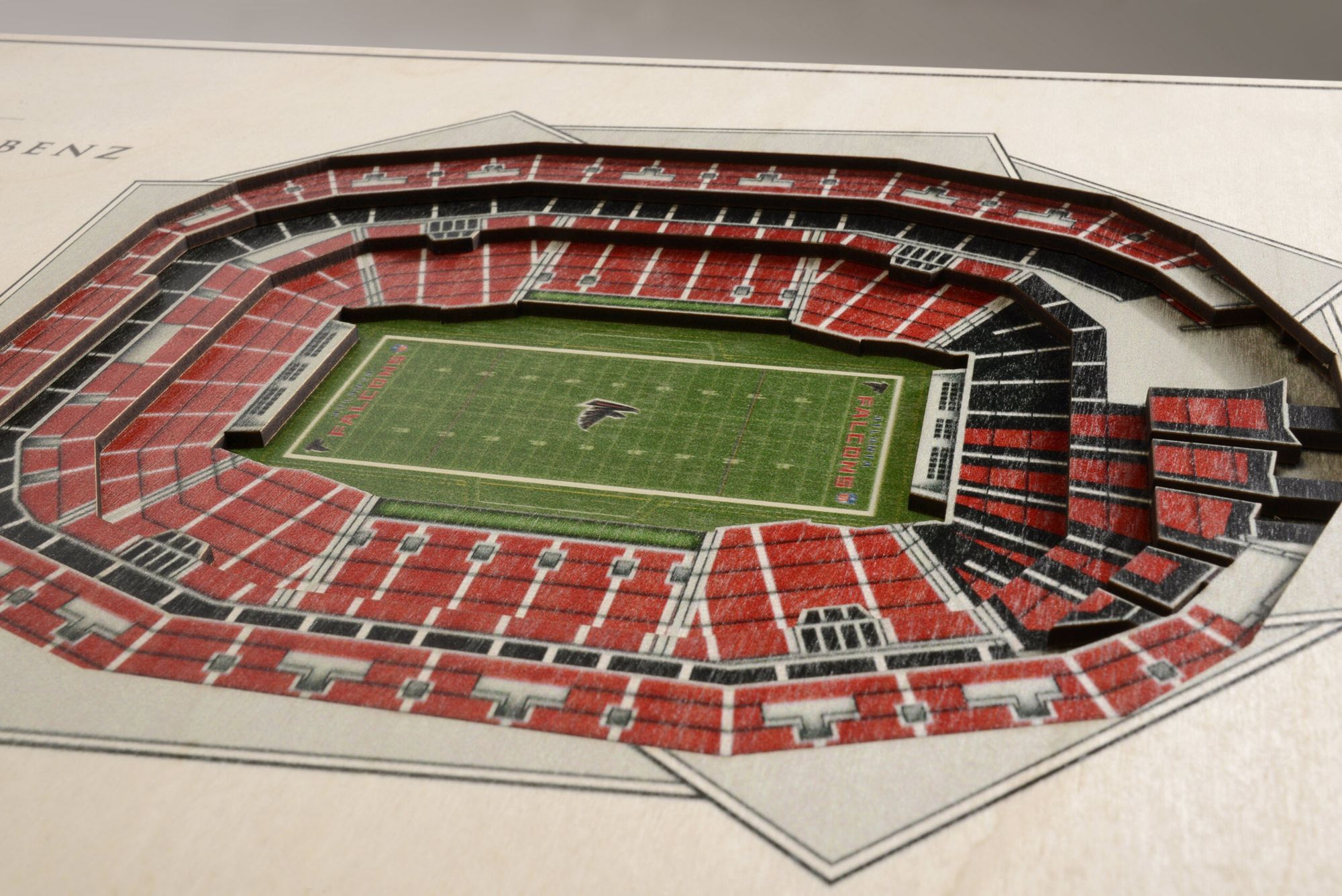 You the Fan Atlanta Falcons 5-Layer StadiumViews 3D Wall Art