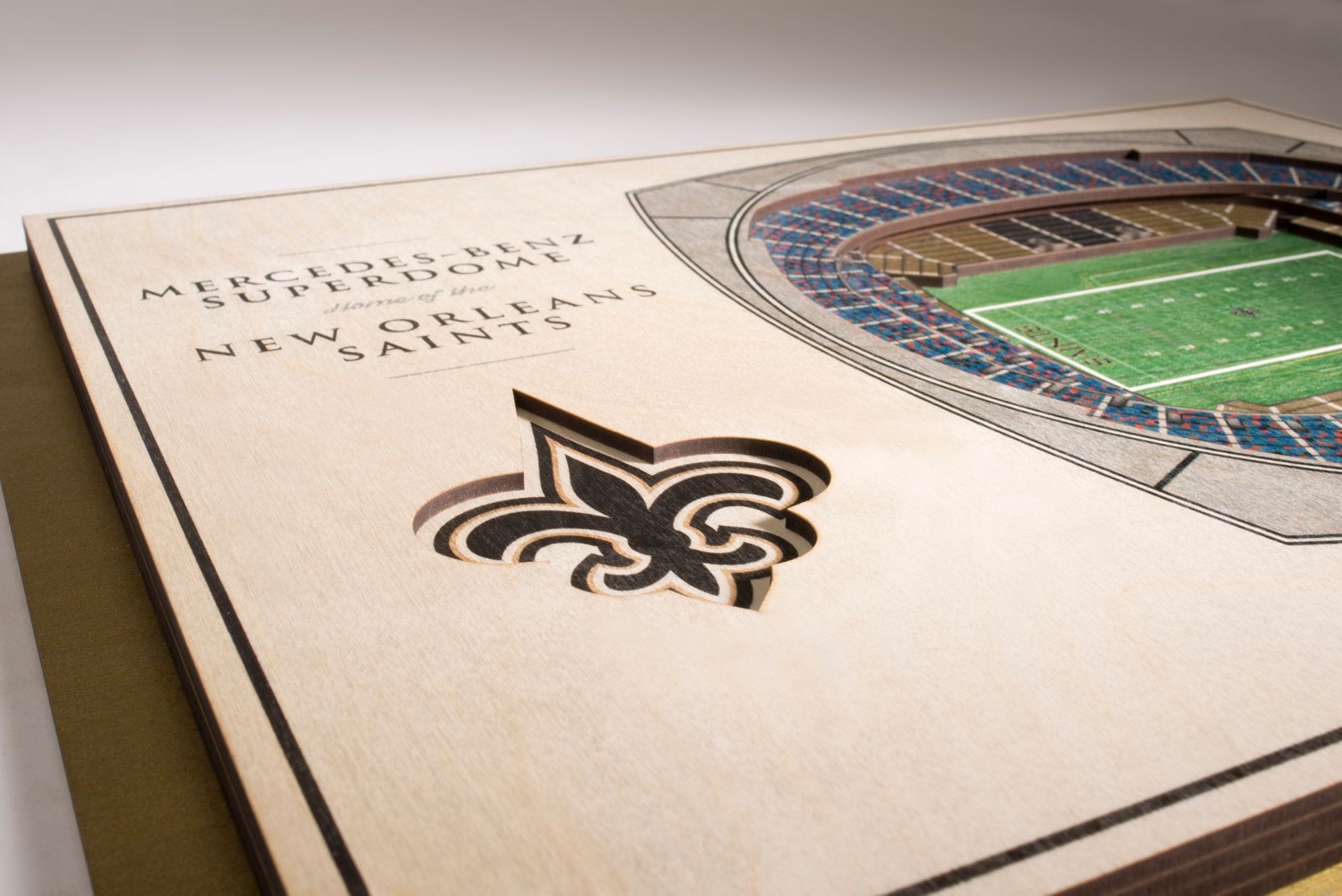 YouTheFan New Orleans Saints 5-Layer StadiumViews 3D Wall Art product image