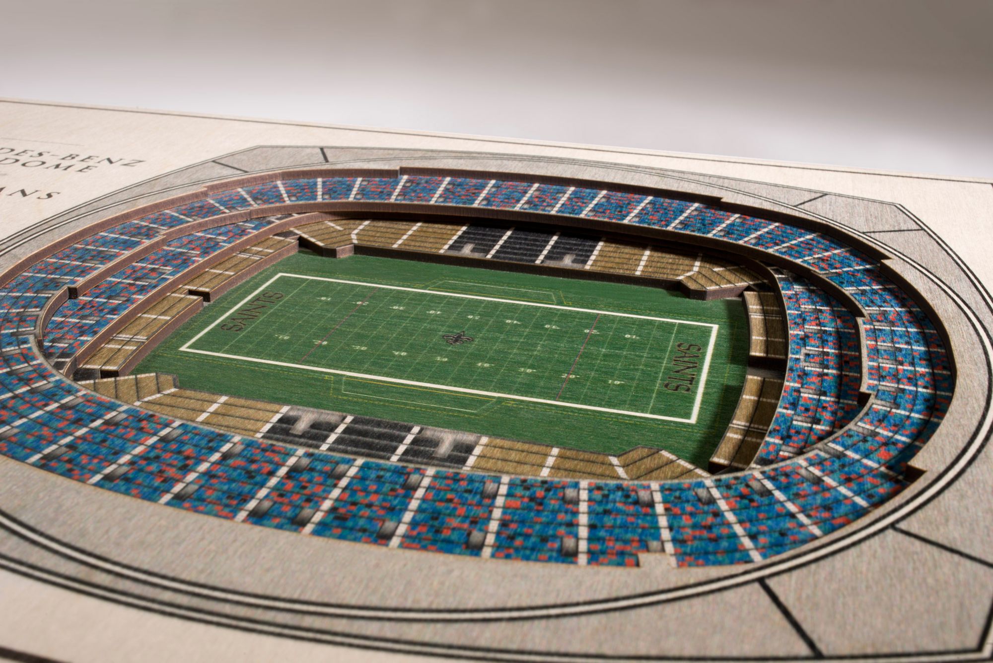 YouTheFan New Orleans Saints 5-Layer StadiumViews 3D Wall Art product image
