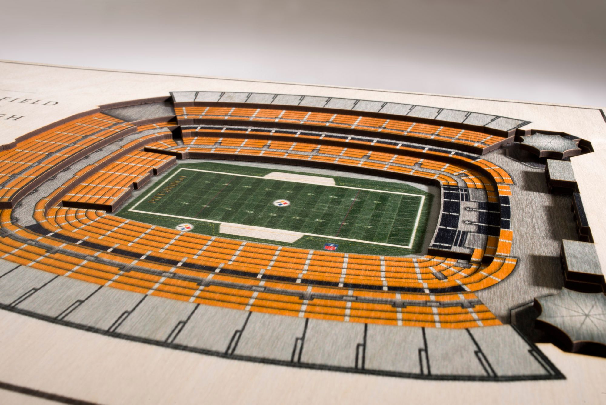 YouTheFan Pittsburgh Steelers 5-Layer StadiumViews 3D Wall Art product image