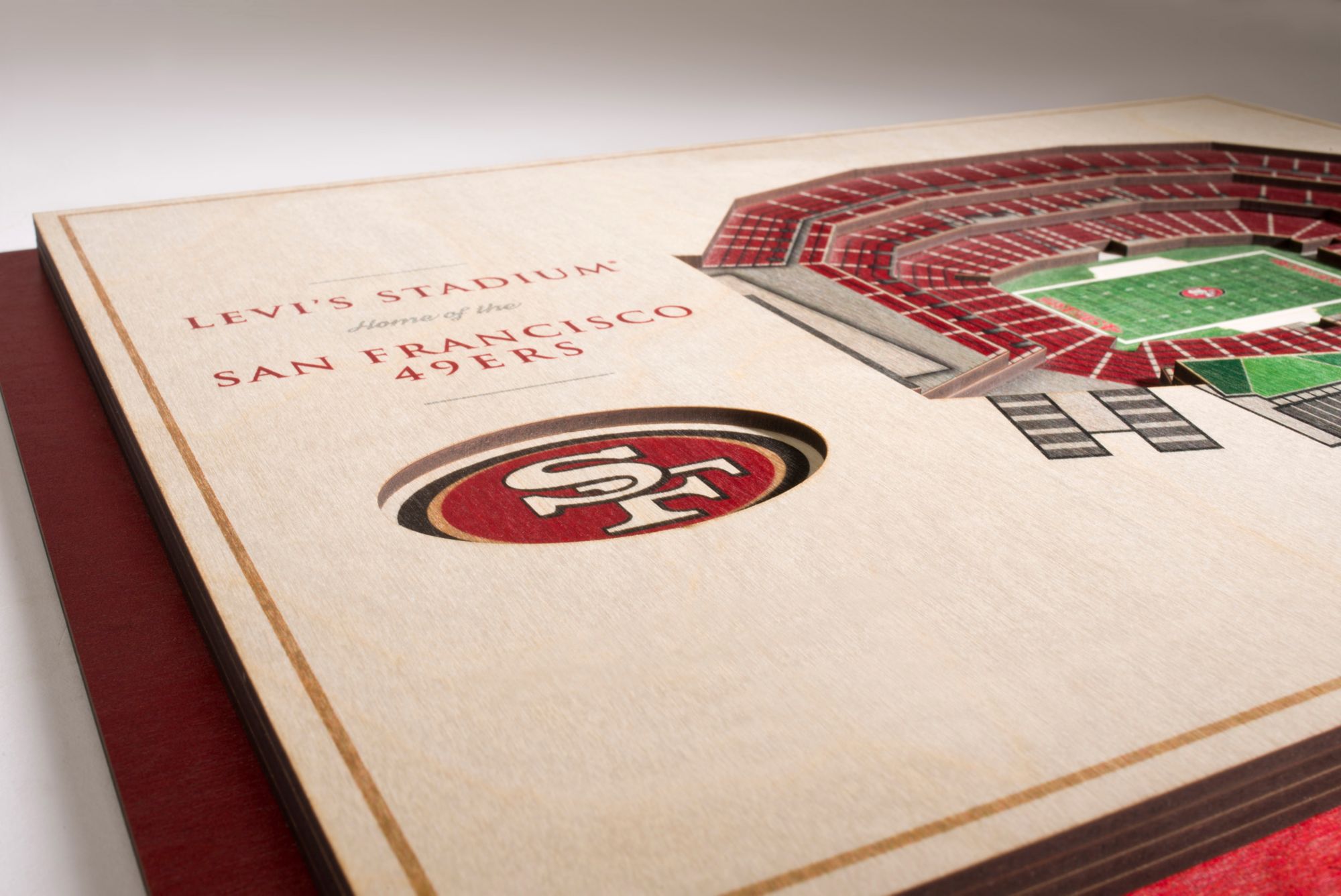 YouTheFan San Francisco 49ers 5-Layer StadiumViews 3D Wall Art product image