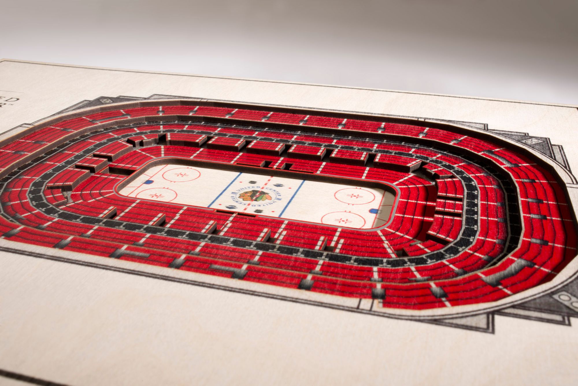 YouTheFan Chicago Blackhawks 5-Layer StadiumViews 3D Wall Art product image