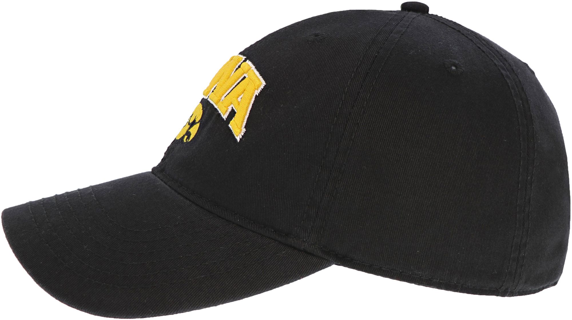 League-Legacy Men's Iowa Hawkeyes Relaxed Twill Adjustable Black Hat product image