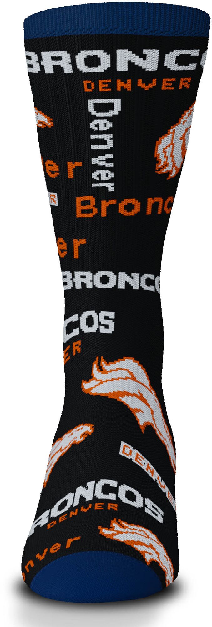 For Bare Feet Denver Broncos Black to Black Socks product image