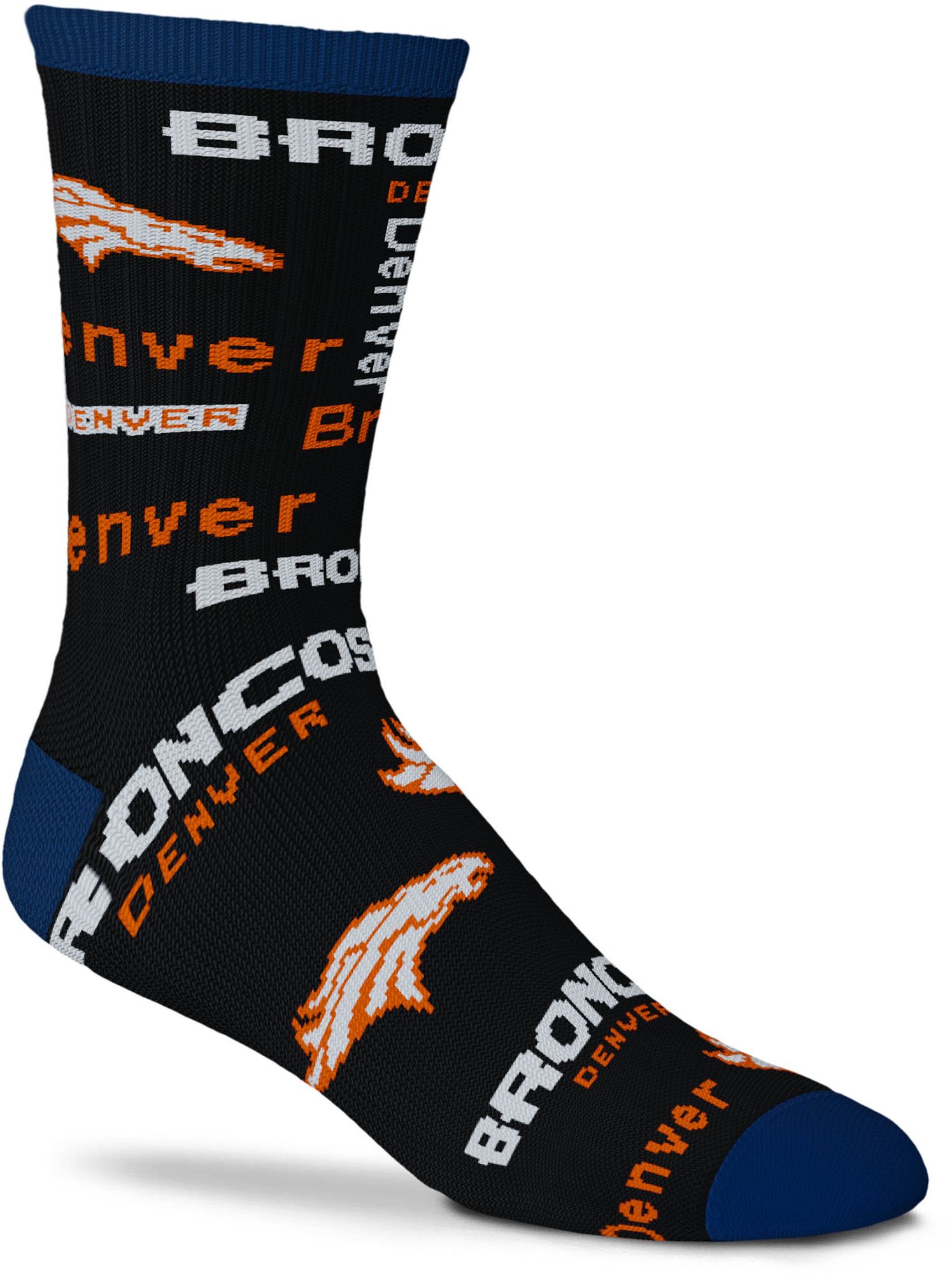 For Bare Feet Denver Broncos Black to Black Socks product image