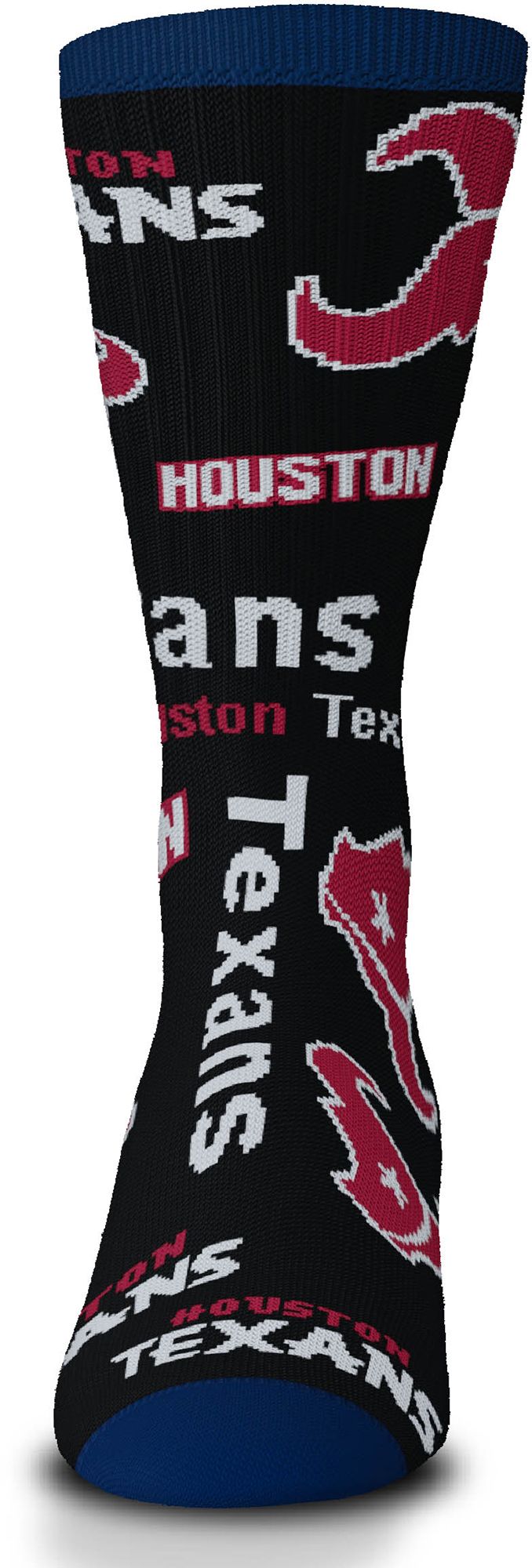 For Bare Feet Houston Texans Black to Black Socks product image