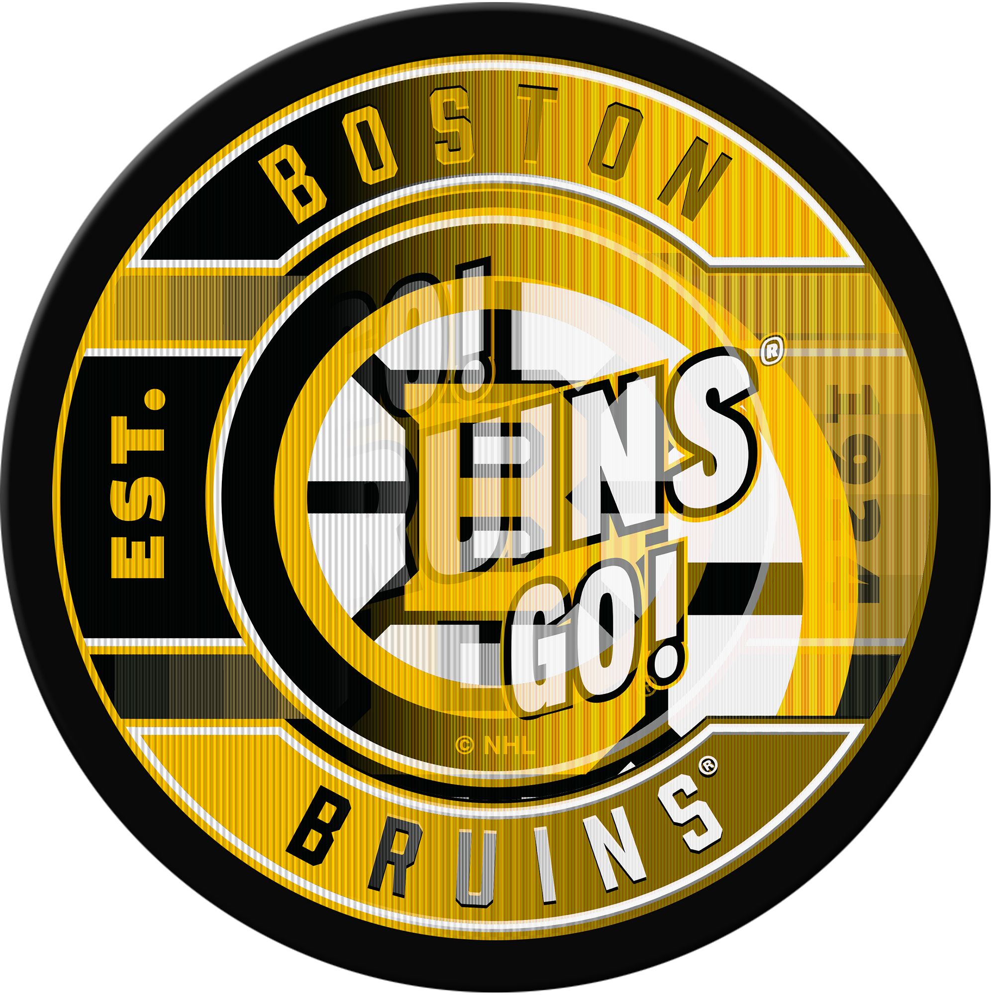 Inglasco Inc. Boston Bruins Lenticular Puck Game Cube product image