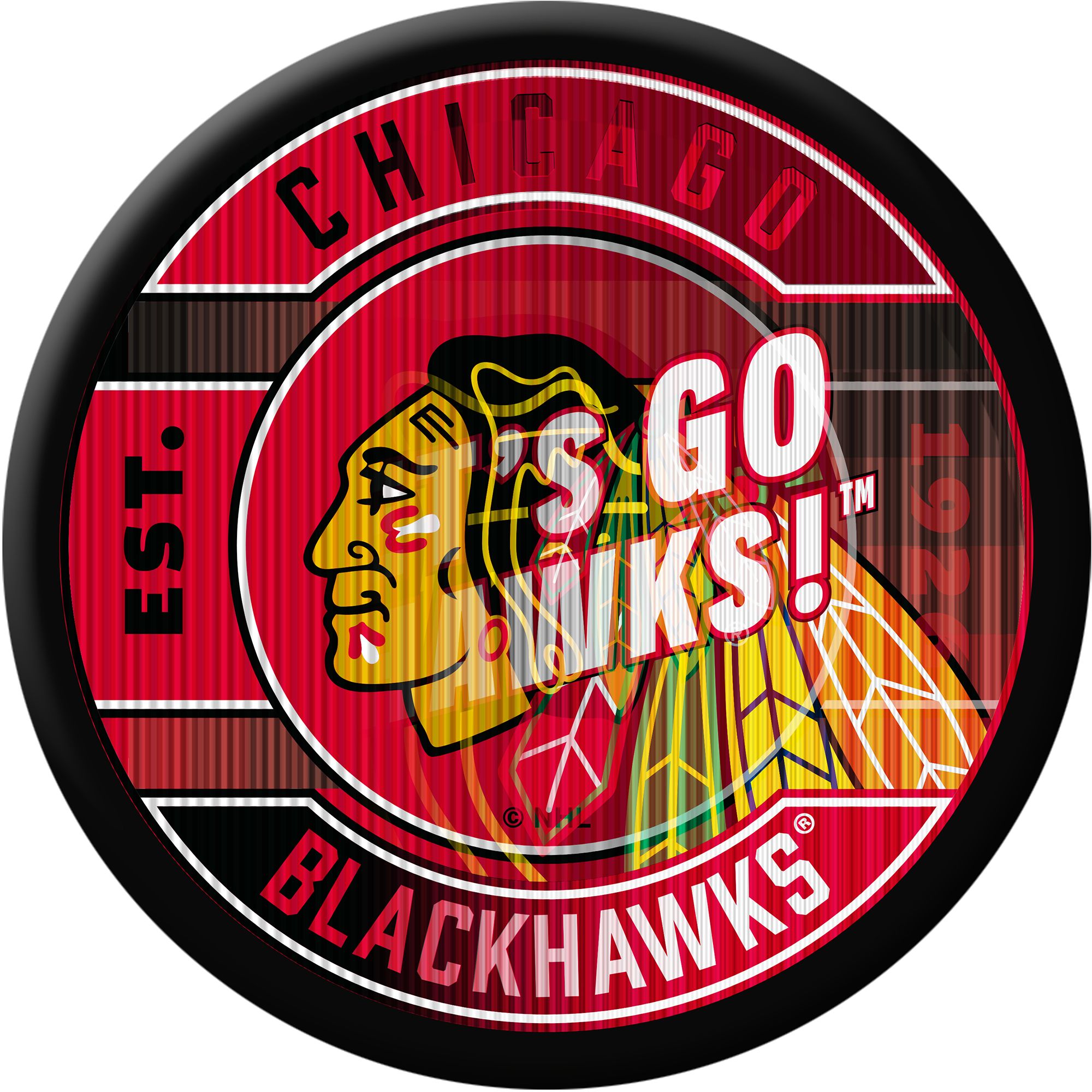 Inglasco Inc. Chicago Blackhawks Lenticular Puck Game Cube product image
