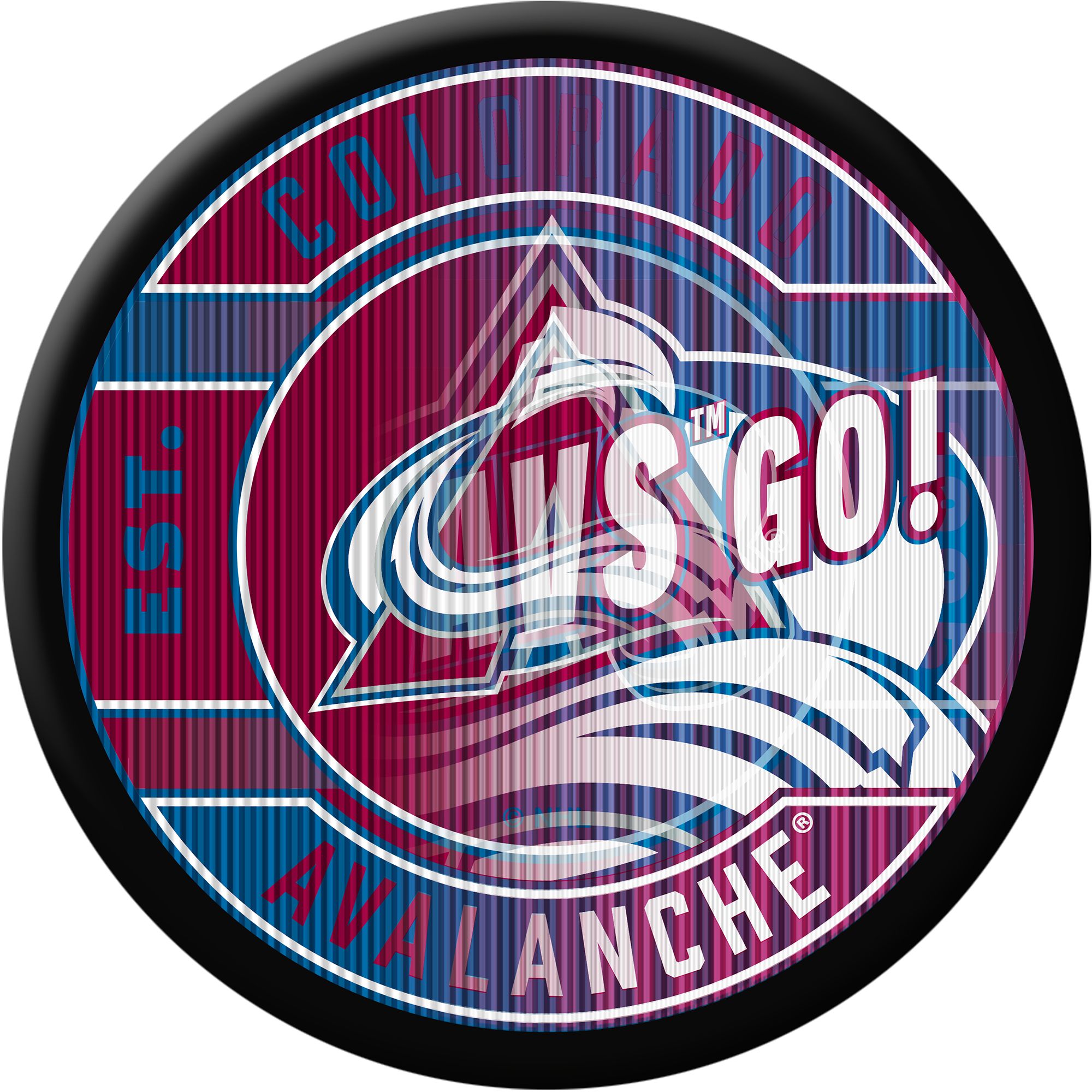 Inglasco Inc. Colorado Avalanche Lenticular Puck Game Cube product image