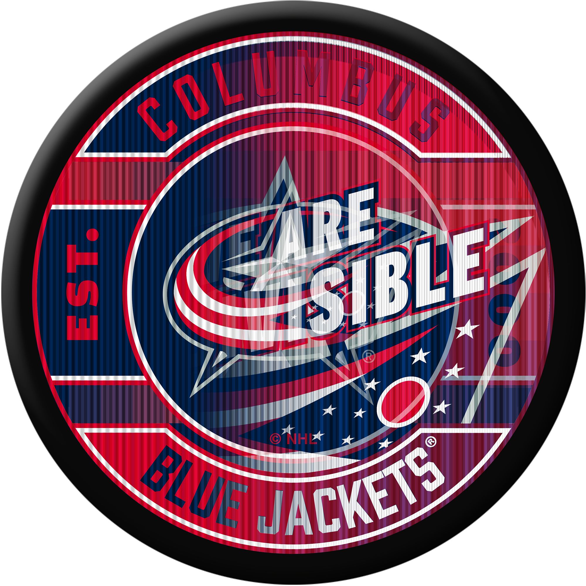Inglasco Inc. Columbus Blue Jackets Lenticular Puck Game Cube product image