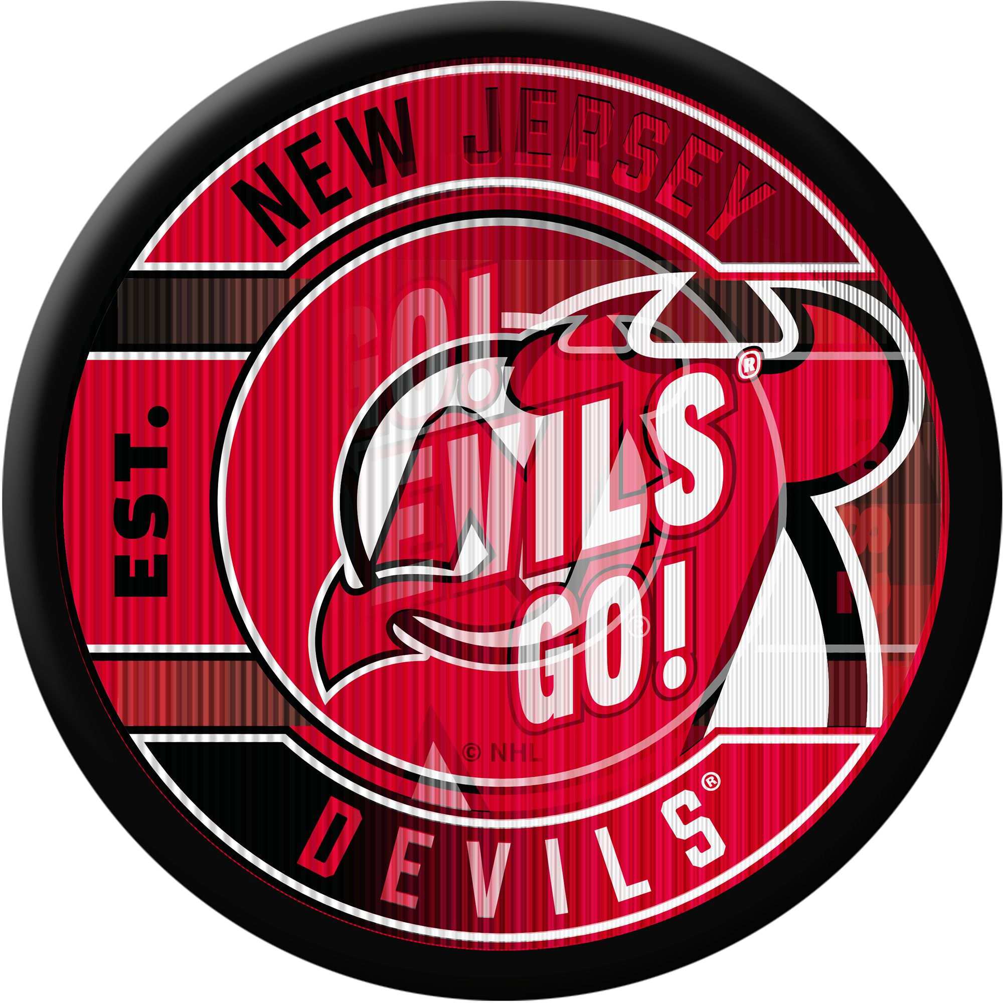 Inglasco Inc. New Jersey Devils Lenticular Puck Game Cube product image