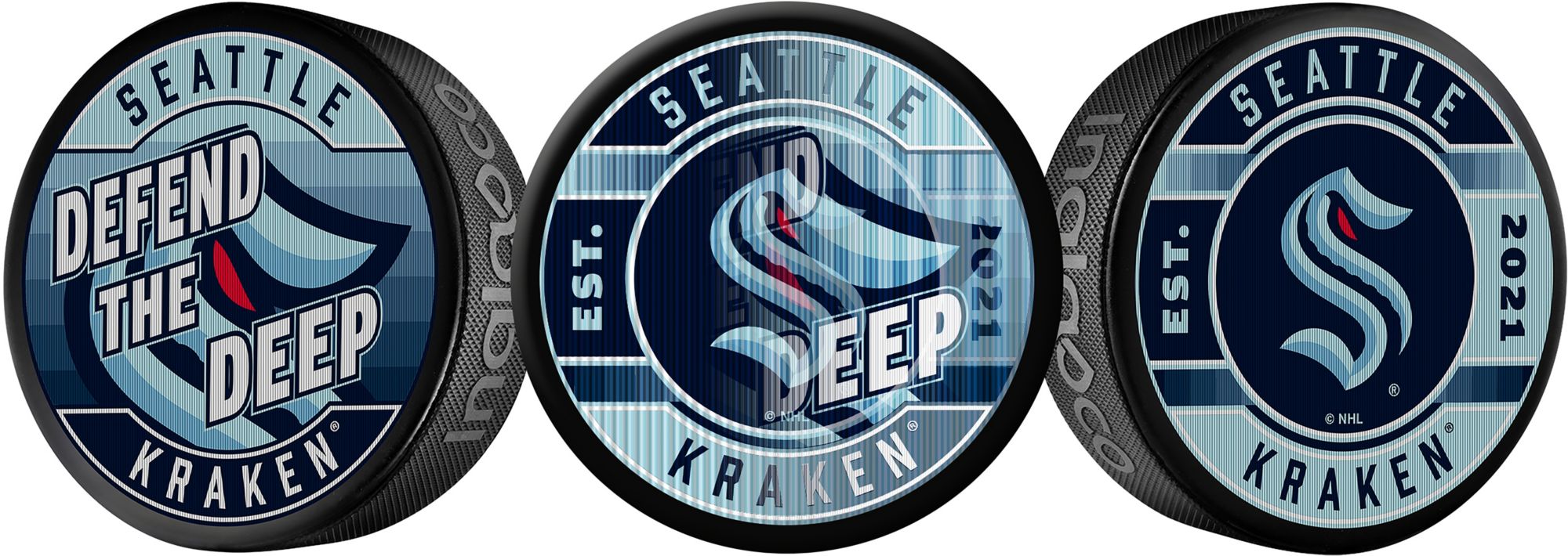 Inglasco Inc. Seattle Kraken Lenticular Puck Game Cube product image