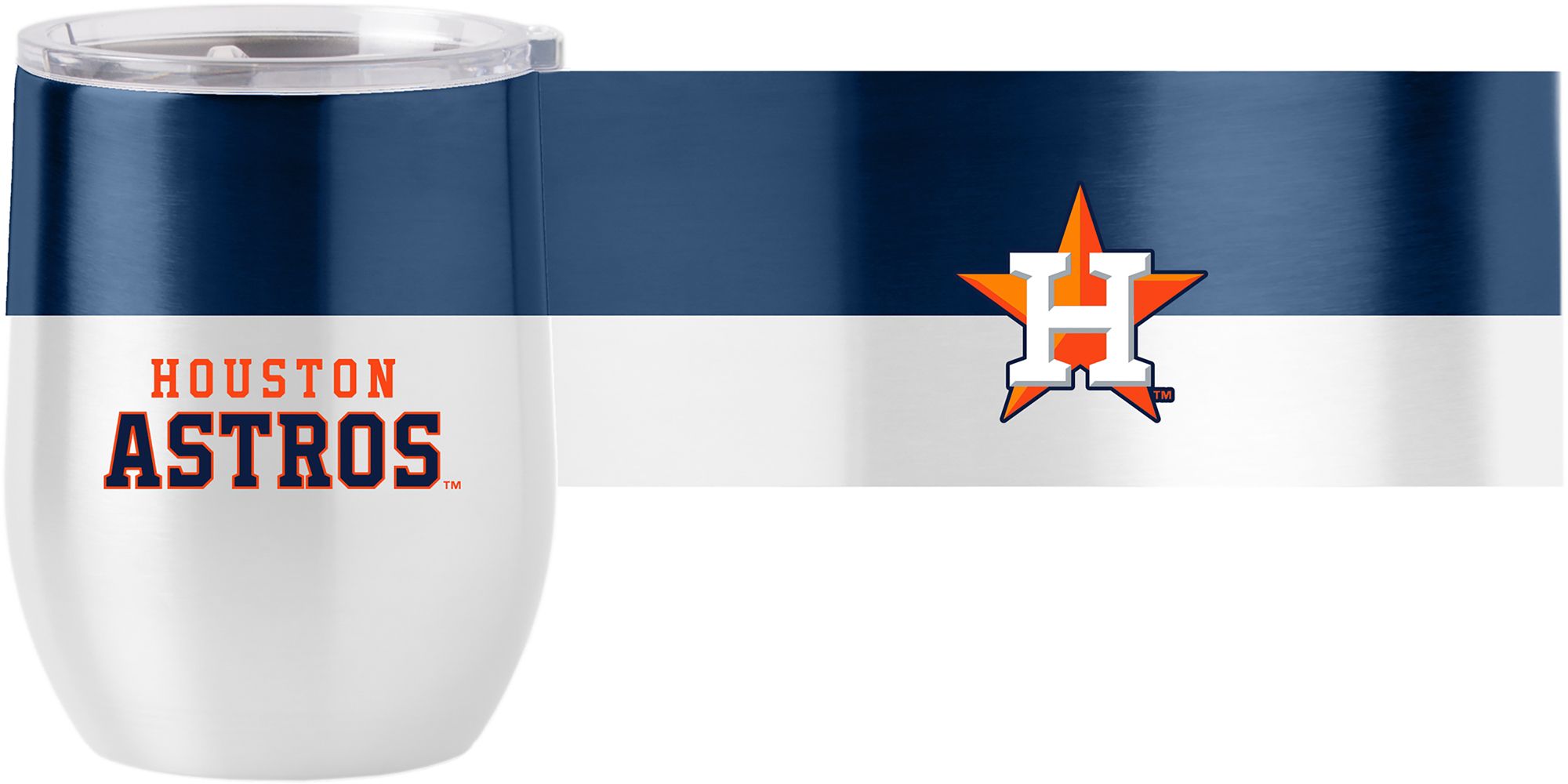 Logo Brands Houston Astros 16 oz. Stainless Steel Colorblock Tumbler product image