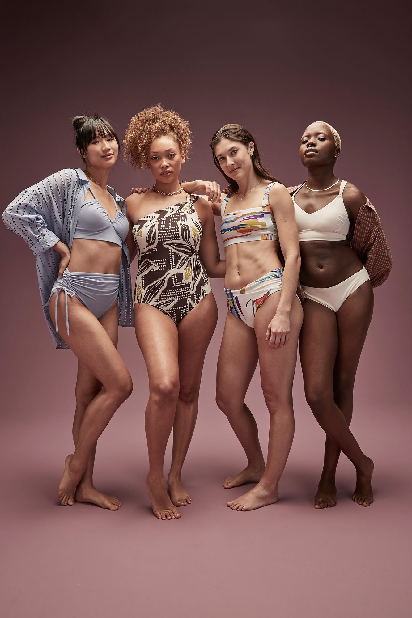 CALIA Women's Mid Rise Shirred V Front Swim Bottom product image