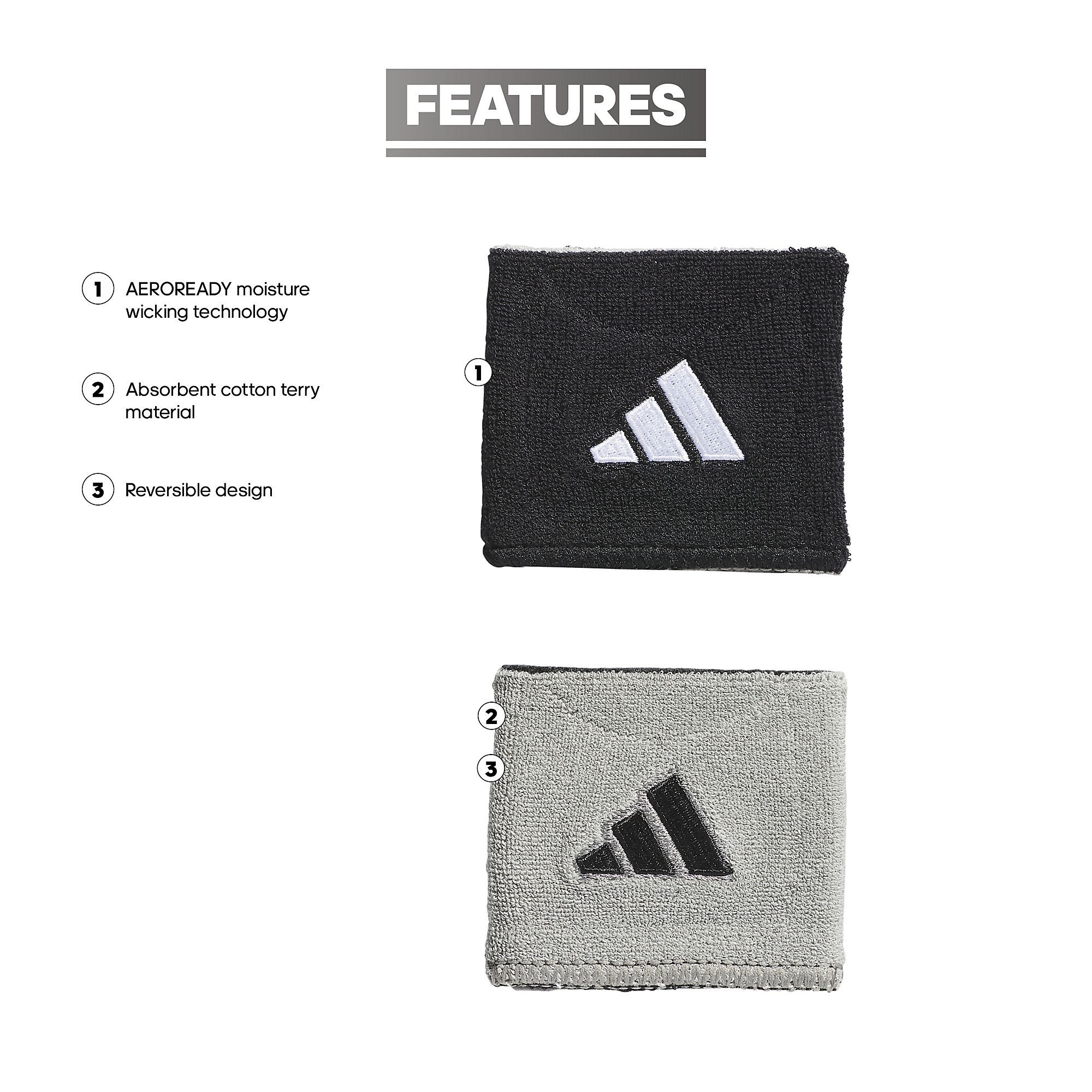 adidas Interval Reversible 2.0 Wristband product image
